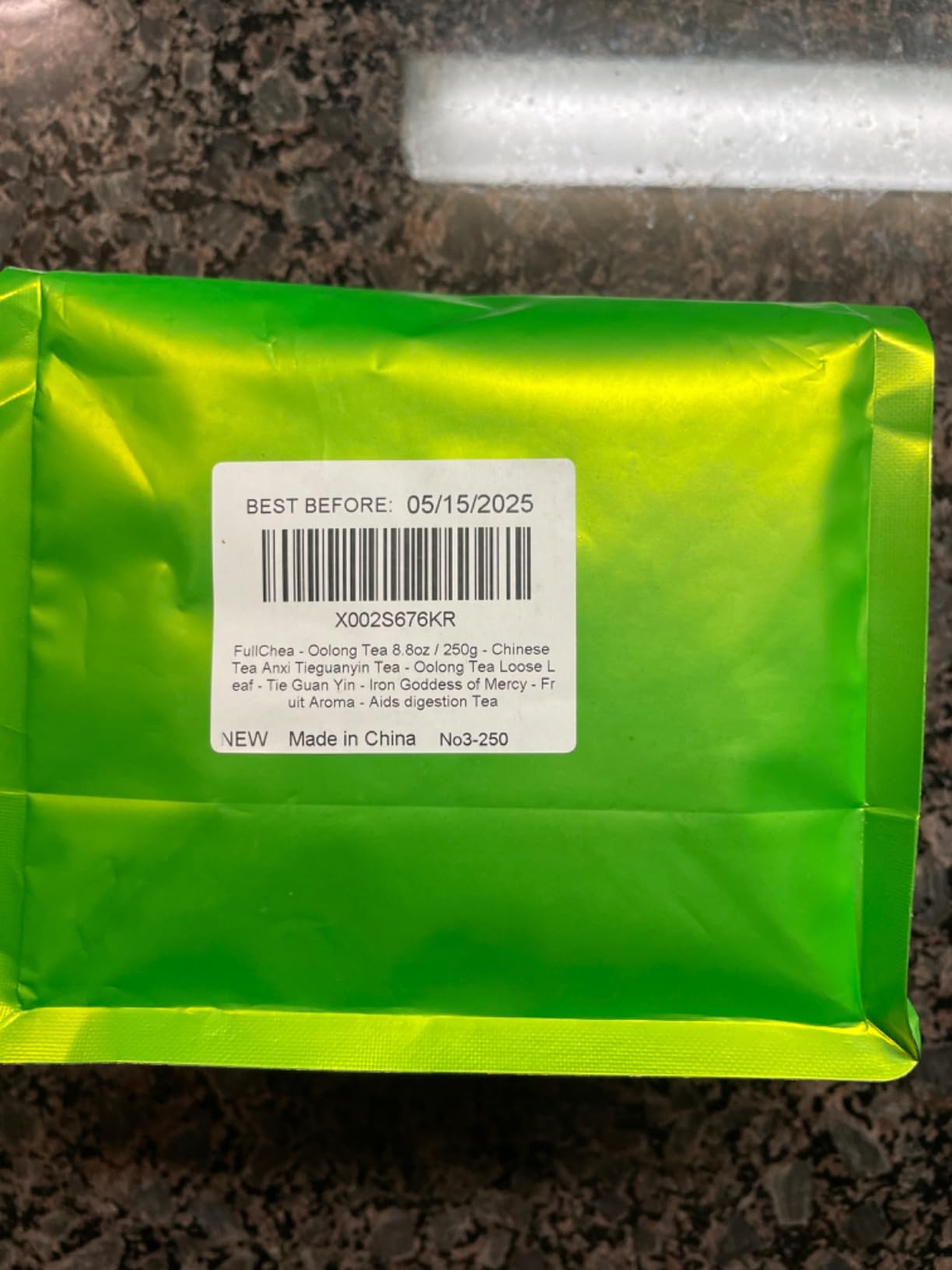 FullChea - Oolong Tea 8.8oz / 250g - Anxi Tieguanyin Chinese Tea - Loose Leaf - Tie Guan Yin - Iron Goddess of Mercy - Fruit Aroma - Aids digestion Tea customer photo 2