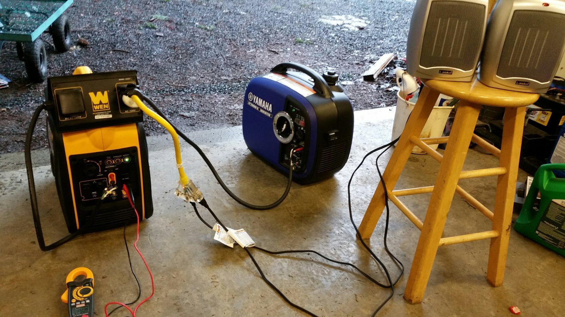 WEN Super Quiet 2350-Watt Portable Inverter Generator with Fuel Shut Off, Gasoline Power, Ultra Lightweight (56235i), Black customer photo 1