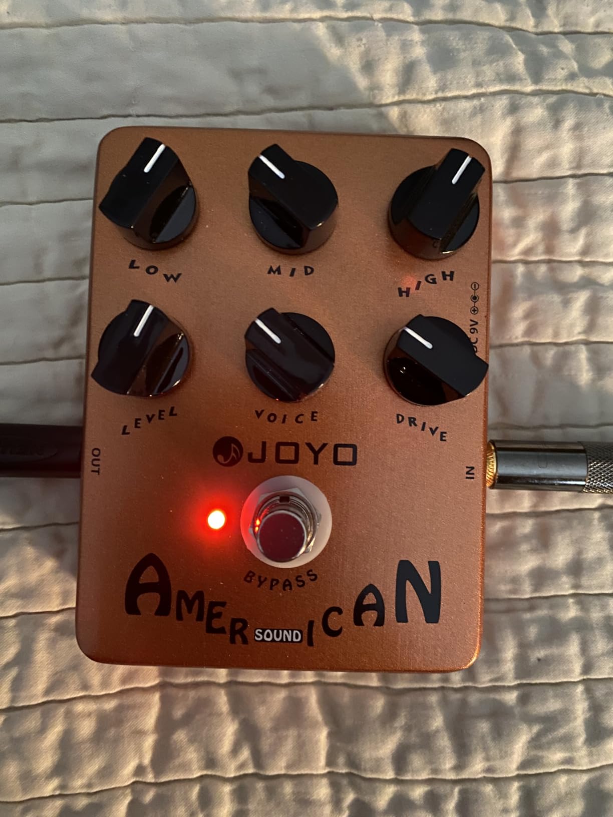 JOYO Metal Distortion Pedal with 3 Band EQ and Low-Mid-High Gain Boost for Electric Guitar Effect - Bypass (Extreme Metal JF-17) customer photo 1