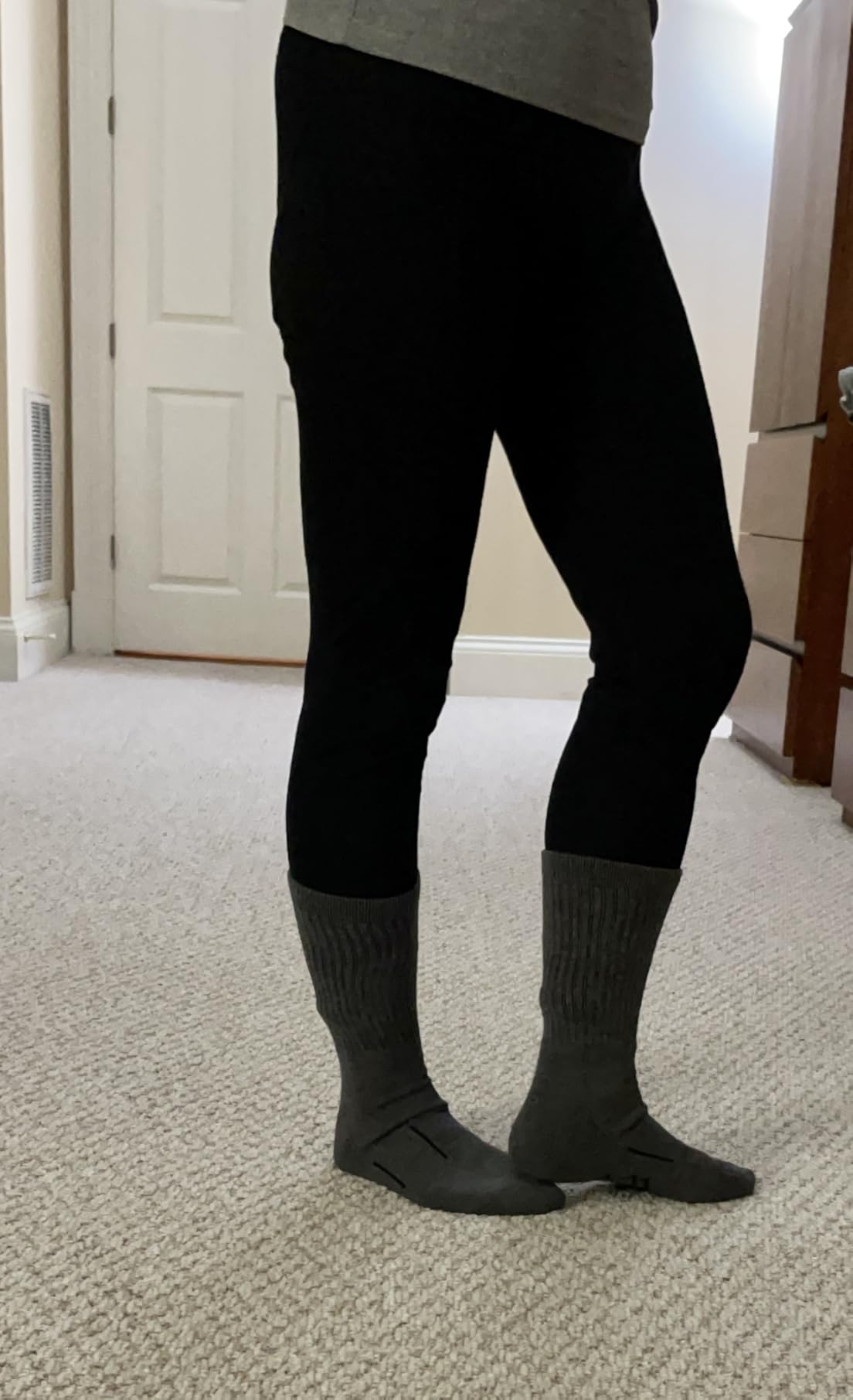 Merino Wool Base Layer Women Pants 100% Merino Wool Leggings Heavyweight, Midweight, Lite Thermal Underwear Bottom and Socks customer photo 1