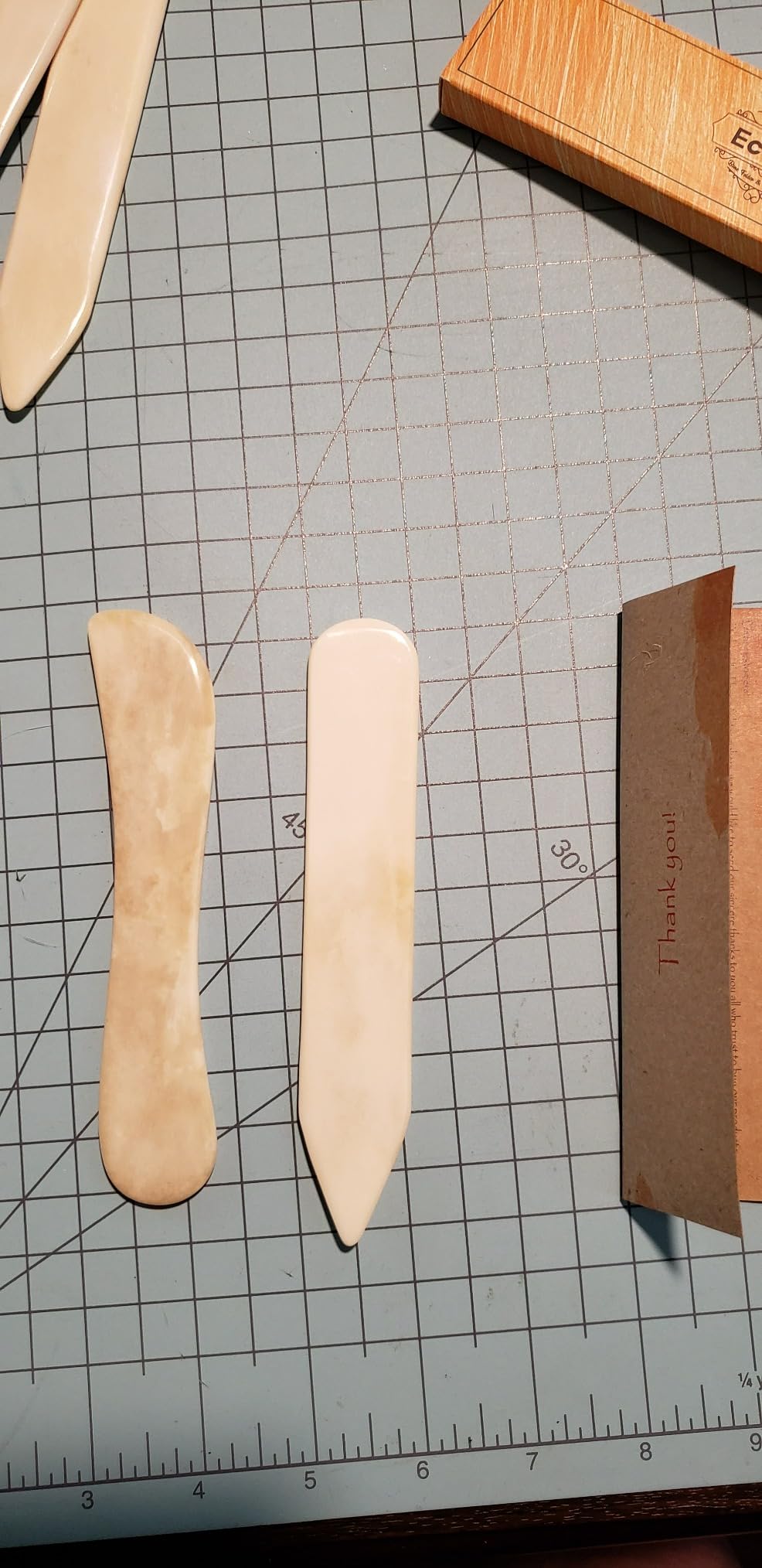 Ecohu Bone Folder & Creaser Tool - 2PCS - Scoring, Folding for Origami, Paper Crafts, Bookbinding, Leather Crafts and Card Making & Folding Paper customer photo 1