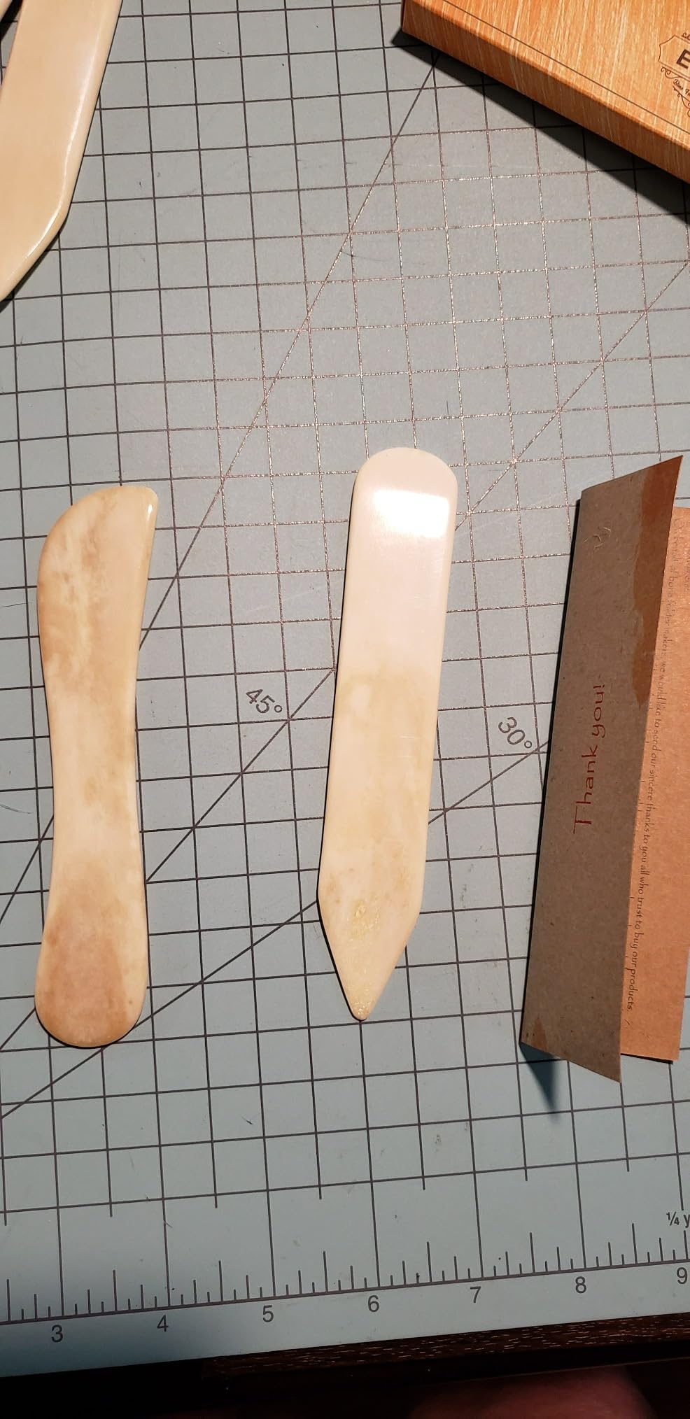 Ecohu Bone Folder & Creaser Tool - 2PCS - Scoring, Folding for Origami, Paper Crafts, Bookbinding, Leather Crafts and Card Making & Folding Paper customer photo 2