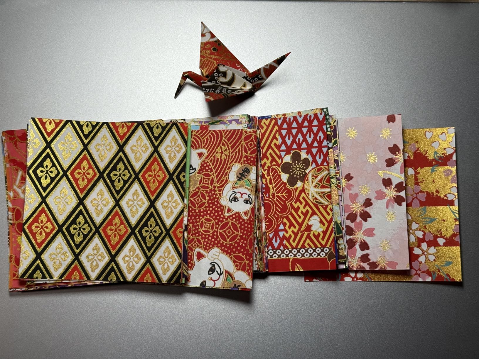50 Origami Paper Yuzen Washi Paper Different Patterns Japanese Print 6x6 inches for Wedding Decor Japanese Designs customer photo 2