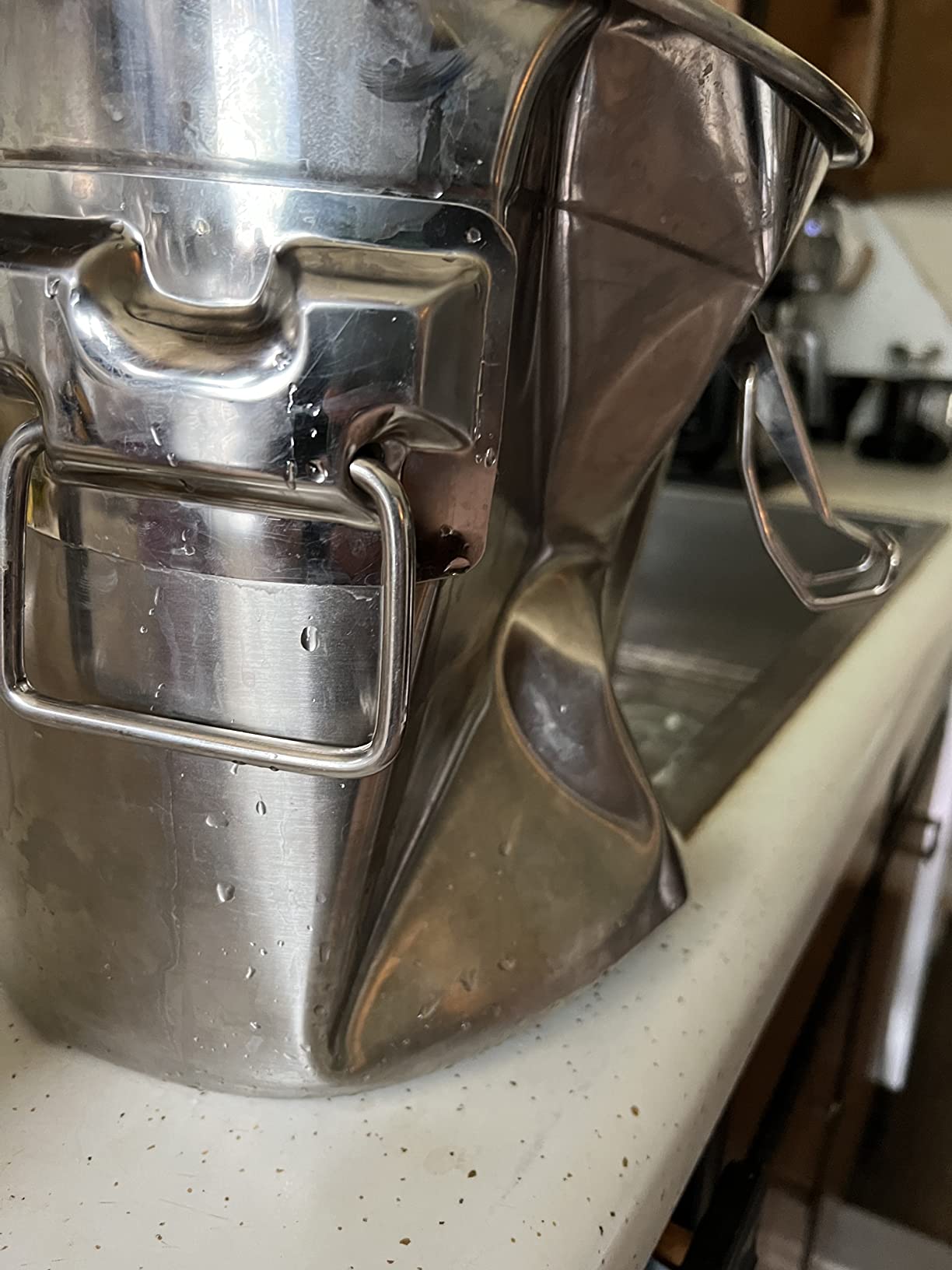 6L Goat Milking Machine, Rechargeable Battery Powered Speed Adjustable Pulsating Vacuum Pump, 304 Stainless Steel Milk Bucket with Auto Stop Check Valve Goat Milker Machine (Pro Model) customer photo 2