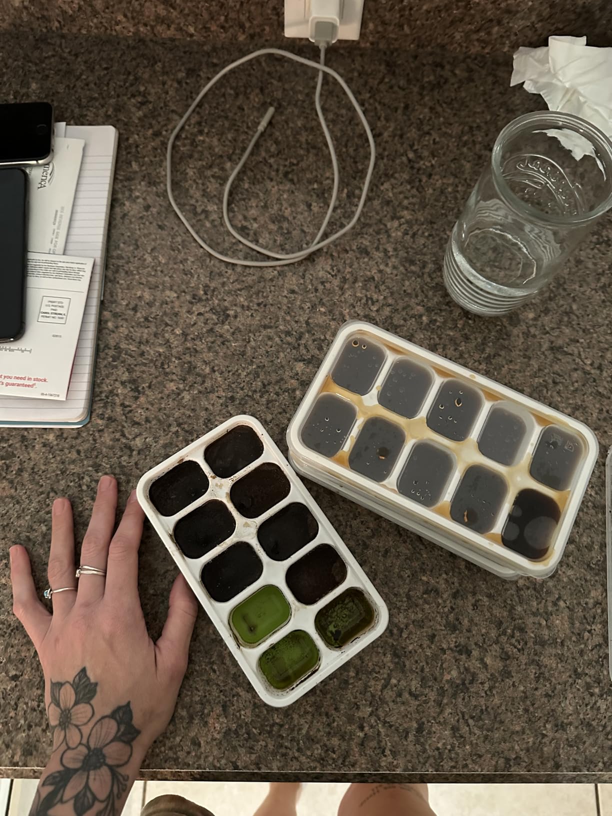 DOQAUS Ice Cube Tray with Lids - 4 Pack Stackable Silicone Ice Trays for Freezer, BPA & LFGB Safe, Easy Release for Kitchen, RV, Cocktail, Coffee, Soup & Food customer photo 1