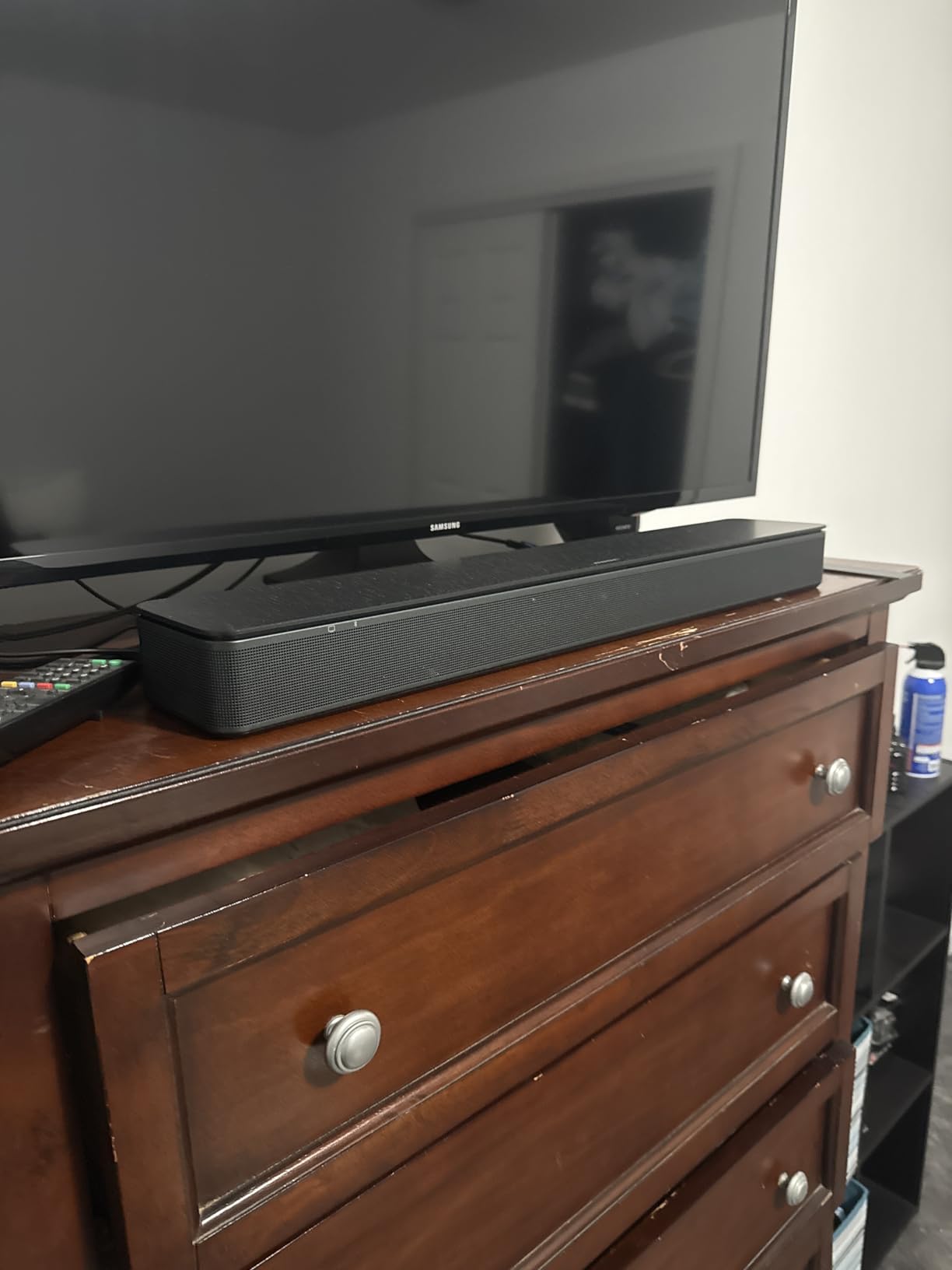 Bose TV Speaker - Soundbar for TV with Bluetooth and HDMI-ARC Connectivity, All-in-One Compact Soundbar, Includes Remote Control, Black customer photo 2