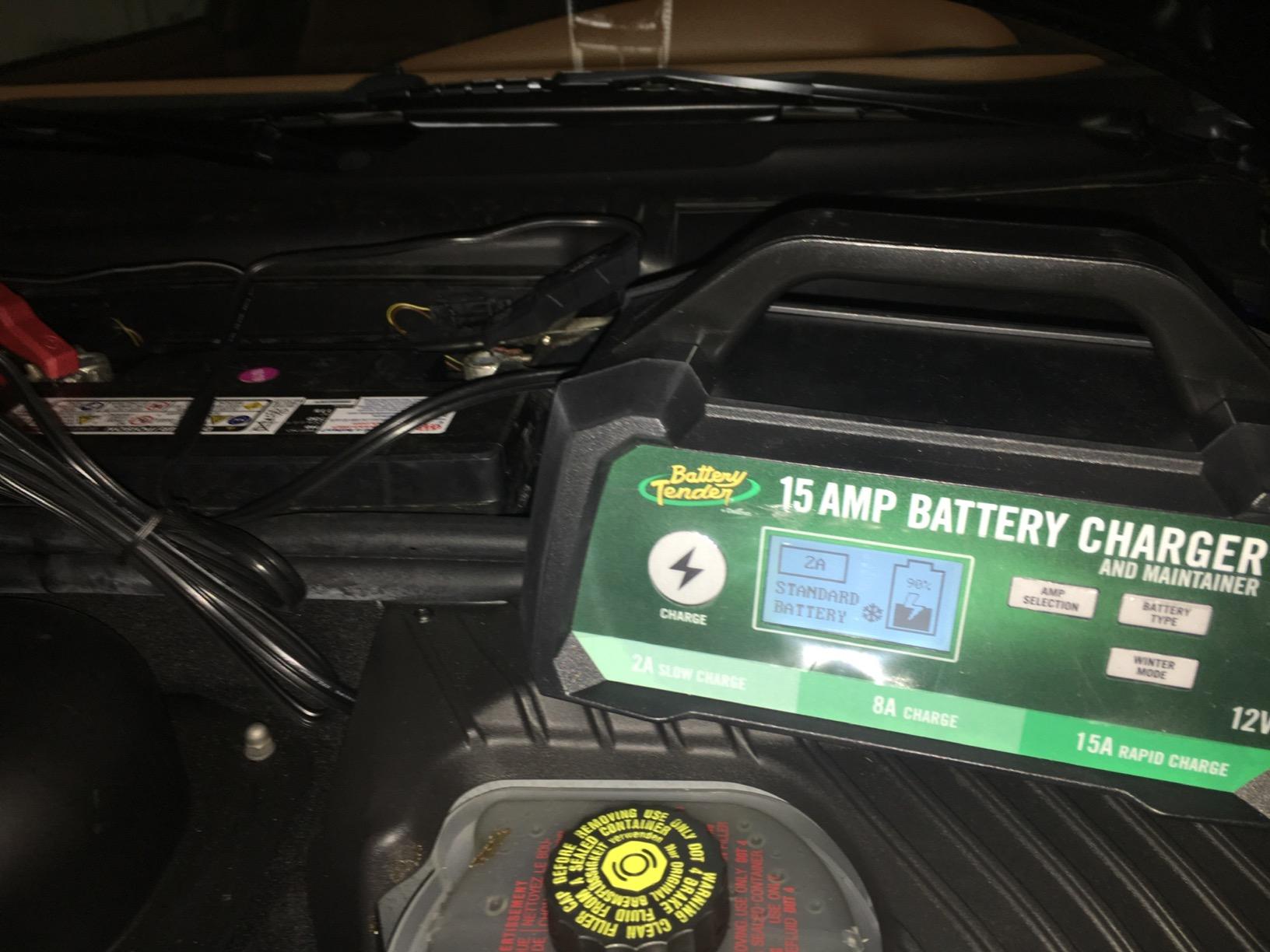 Battery Tender 15 AMP Battery Charger and Maintainer - 12V Switchable 15 AMP / 8 AMP / 2 AMP - Selectable Chemistry Standard AGM Gel - LCD Display - 022-0234-DL-WH customer photo 2