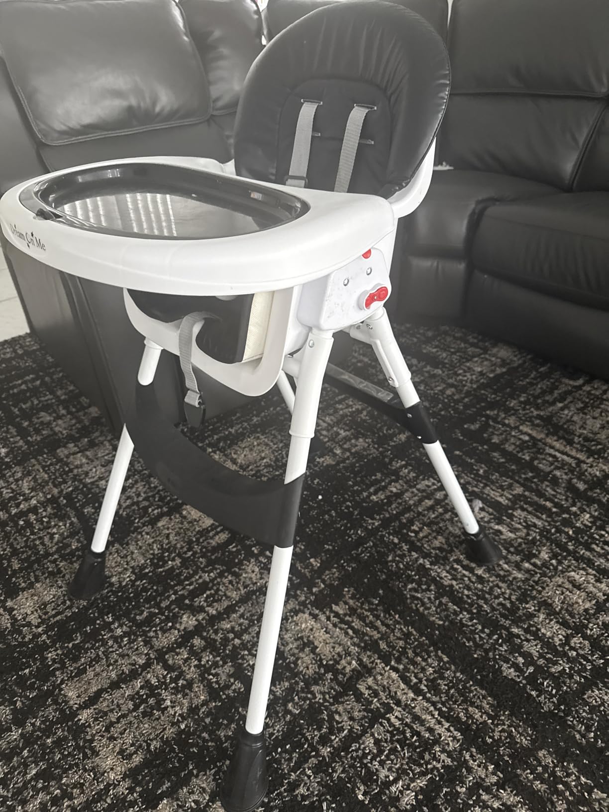 Dream On Me Portable 2-in-1 Tabletalk High Chair, Convertible Compact High Chair, Light Weight Portable Highchair, Grey customer photo 1