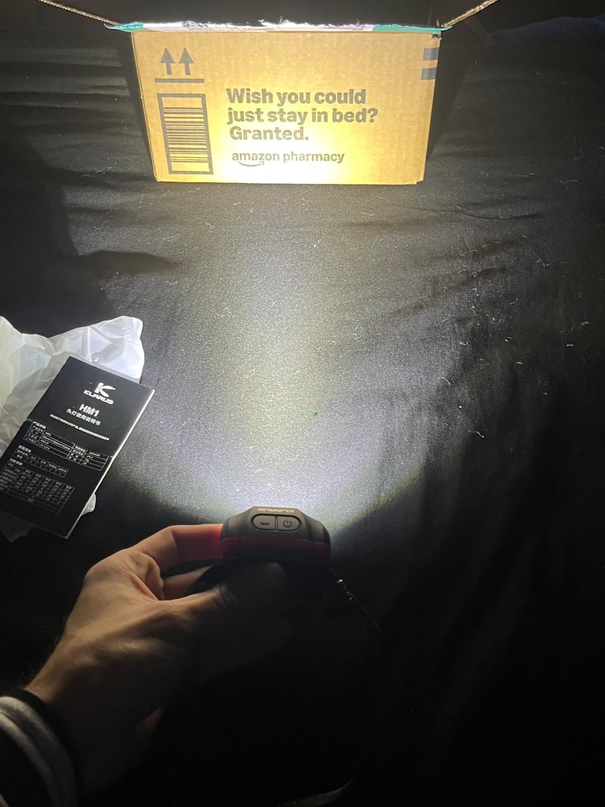 klarus HM1 IPX6 Waterproof Rechargeable Headlamp with Motion Sensor, 70 Hours Long Battery Life, 440 Lumens Consistent Output customer photo 2