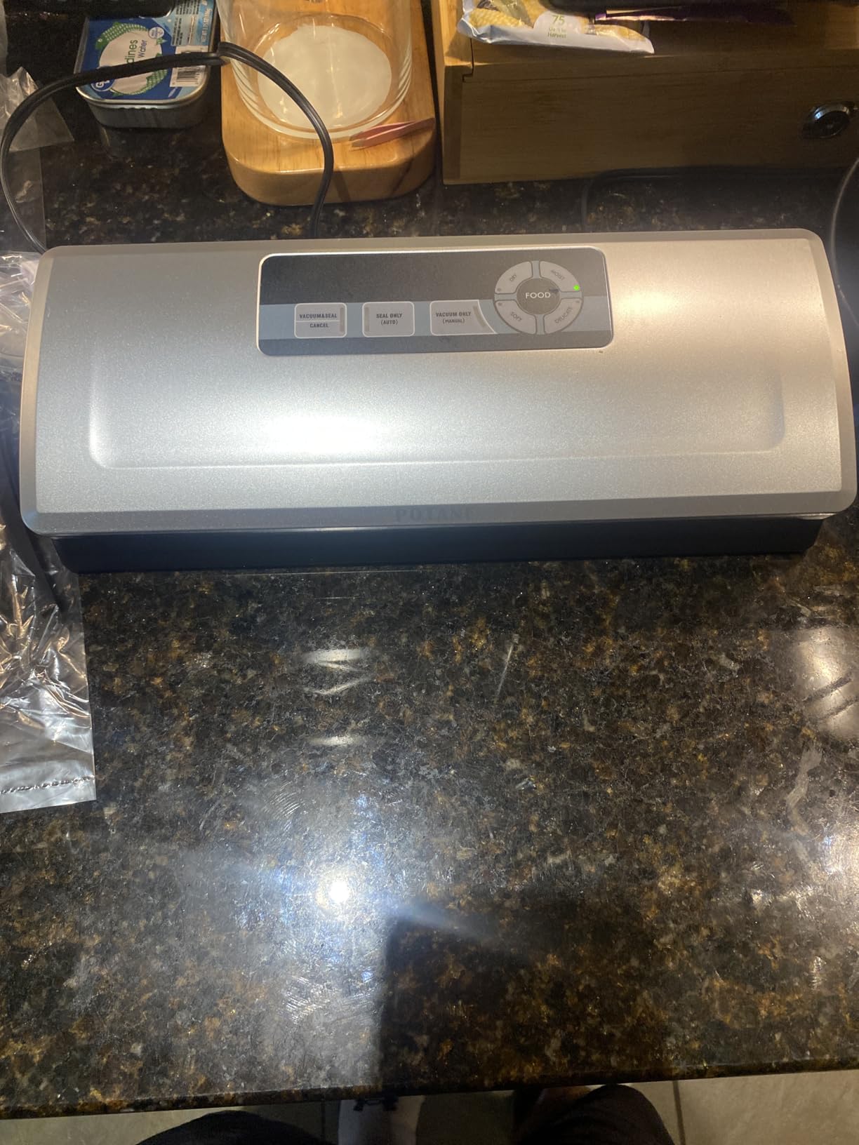 POTANE Precision Vacuum Sealer Machine, Powerful Pro Vacuum Food Sealer, 8-in-1 Easy Presets, 4 Food Modes, Dry&Moist&Soft&Delicate with Starter Kit, Compact Design(Silver) customer photo 2