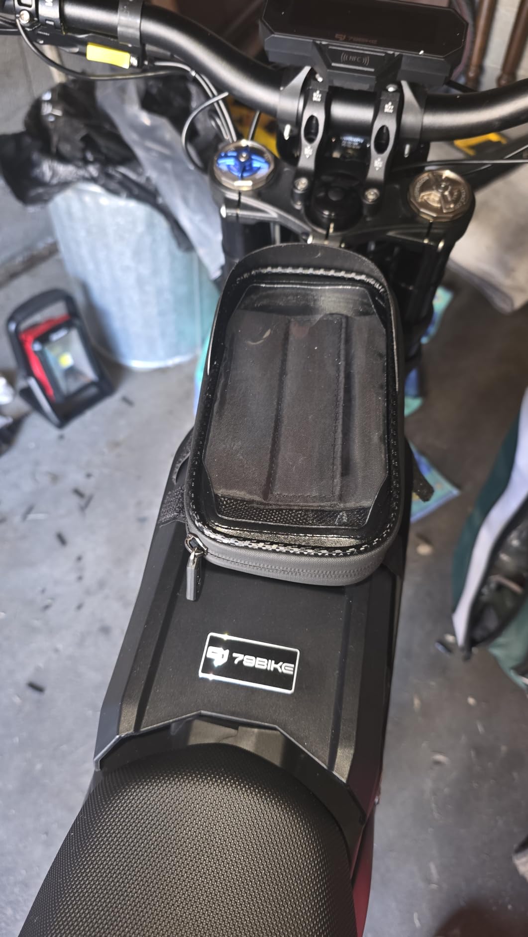 whale fall Bike Frame Bag Waterproof, 3D Eva Hard Shell, Bike Phone Holder customer photo 1