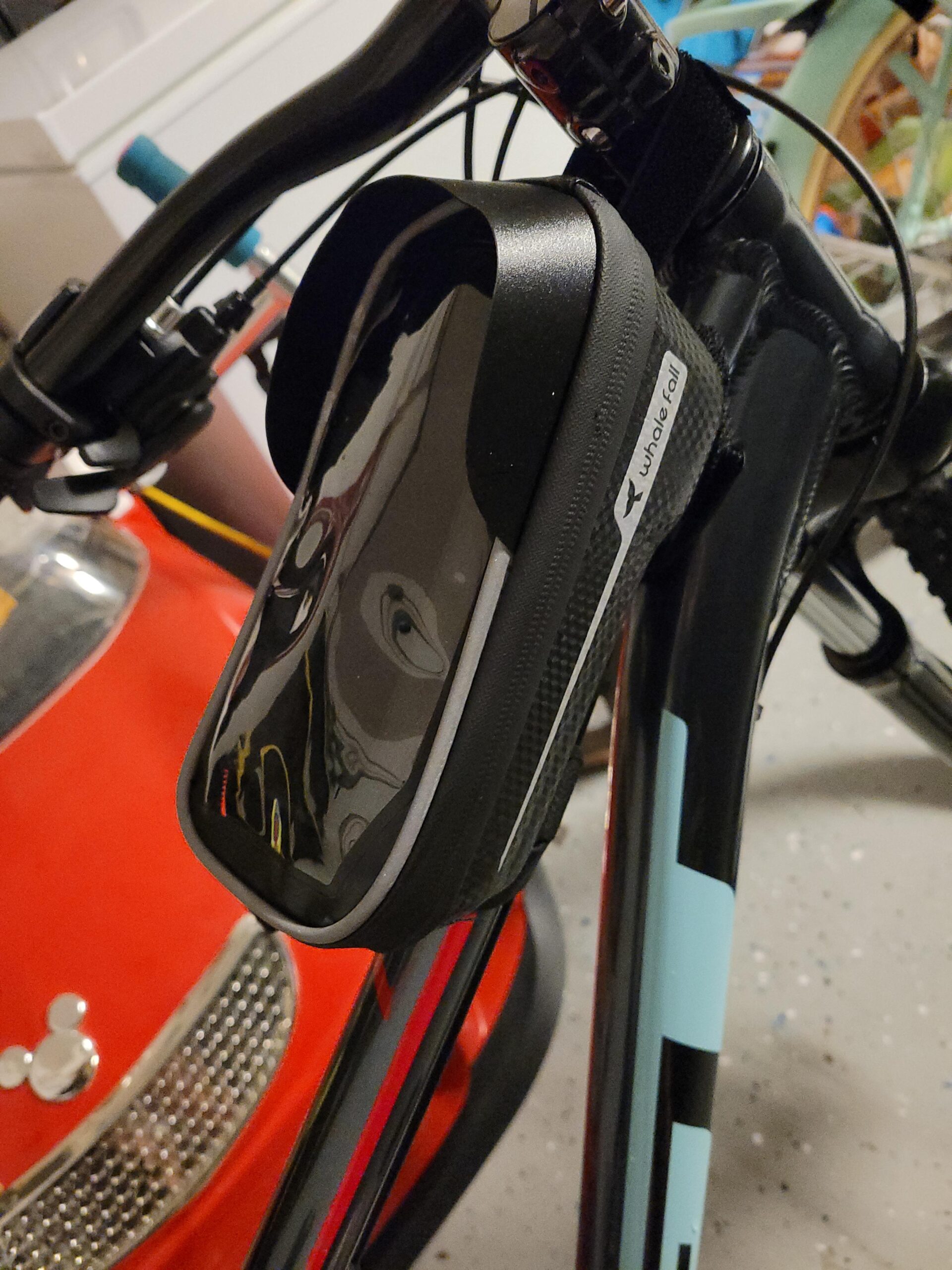 whale fall Bike Frame Bag Waterproof, 3D Eva Hard Shell, Bike Phone Holder customer photo 2