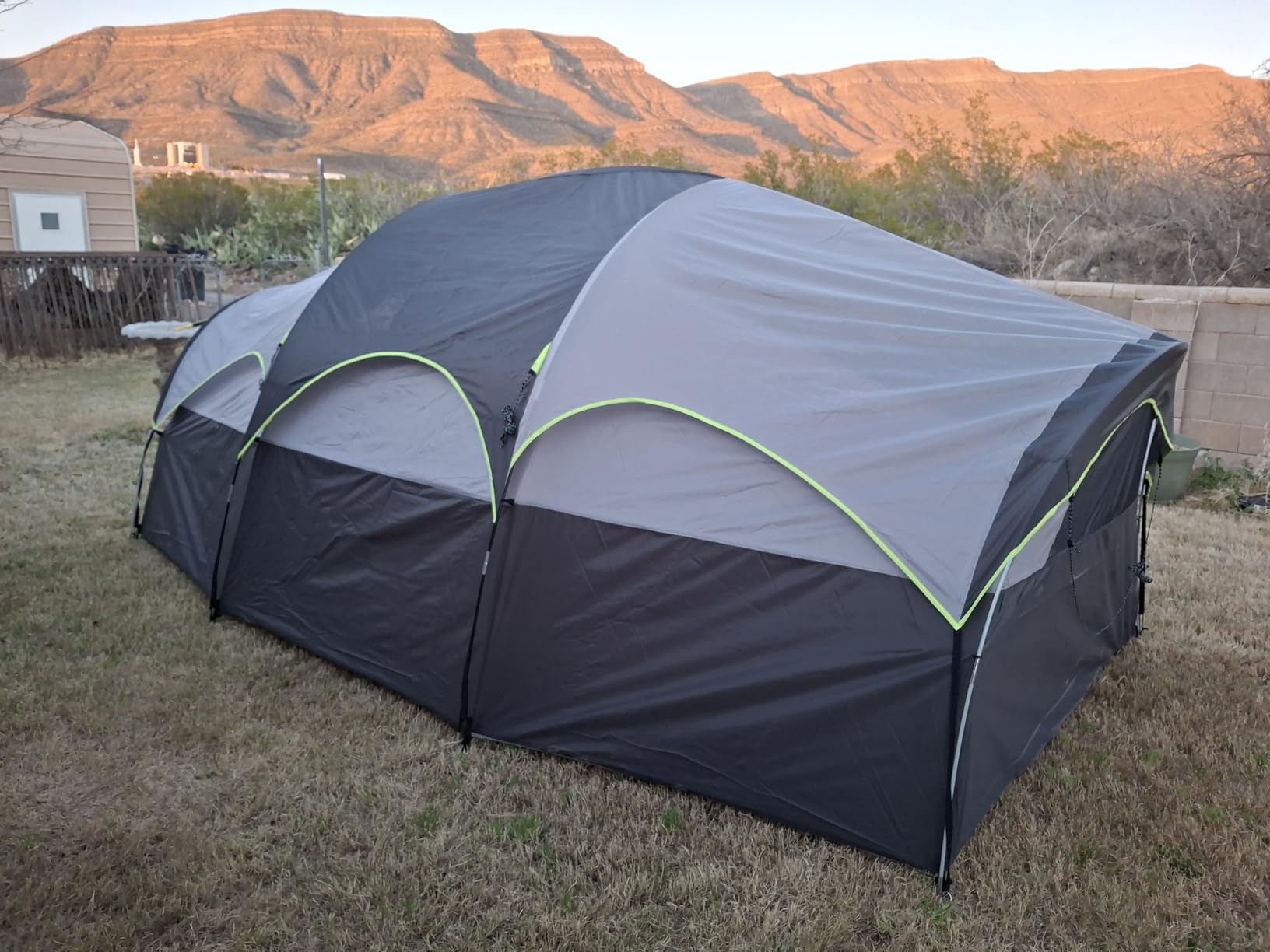 CAMPROS CP Tent 8 Person Camping Tents, Weather Resistant Family Tent, 5 Large Mesh Windows, Double Layer, Divided Curtain for Separated Room, Portable with Carry Bag customer photo 1