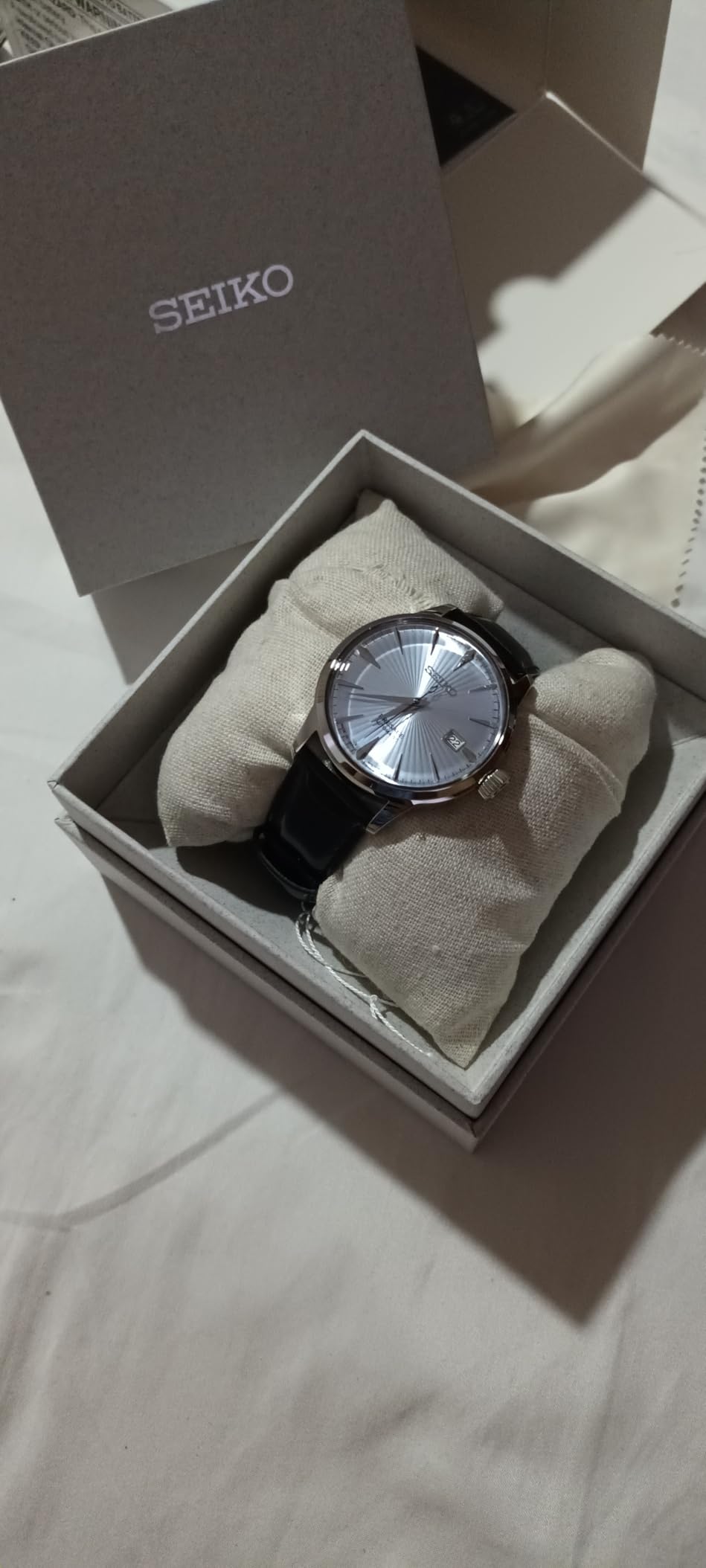 SEIKO Automatic Watch for Men - Presage Cocktail Time - Patterned with Golden Numerals and Date Calendar, 50m Water-Resistant customer photo 2