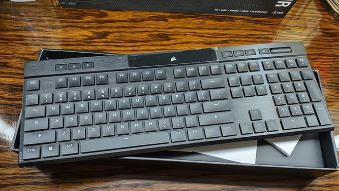 Corsair K100 RGB Optical-Mechanical Wired Gaming Keyboard - QWERTY US Layout, OPX Switches - PBT Double-Shot Keycaps - Elgato Stream Deck and iCUE Compatible - Black customer photo 1