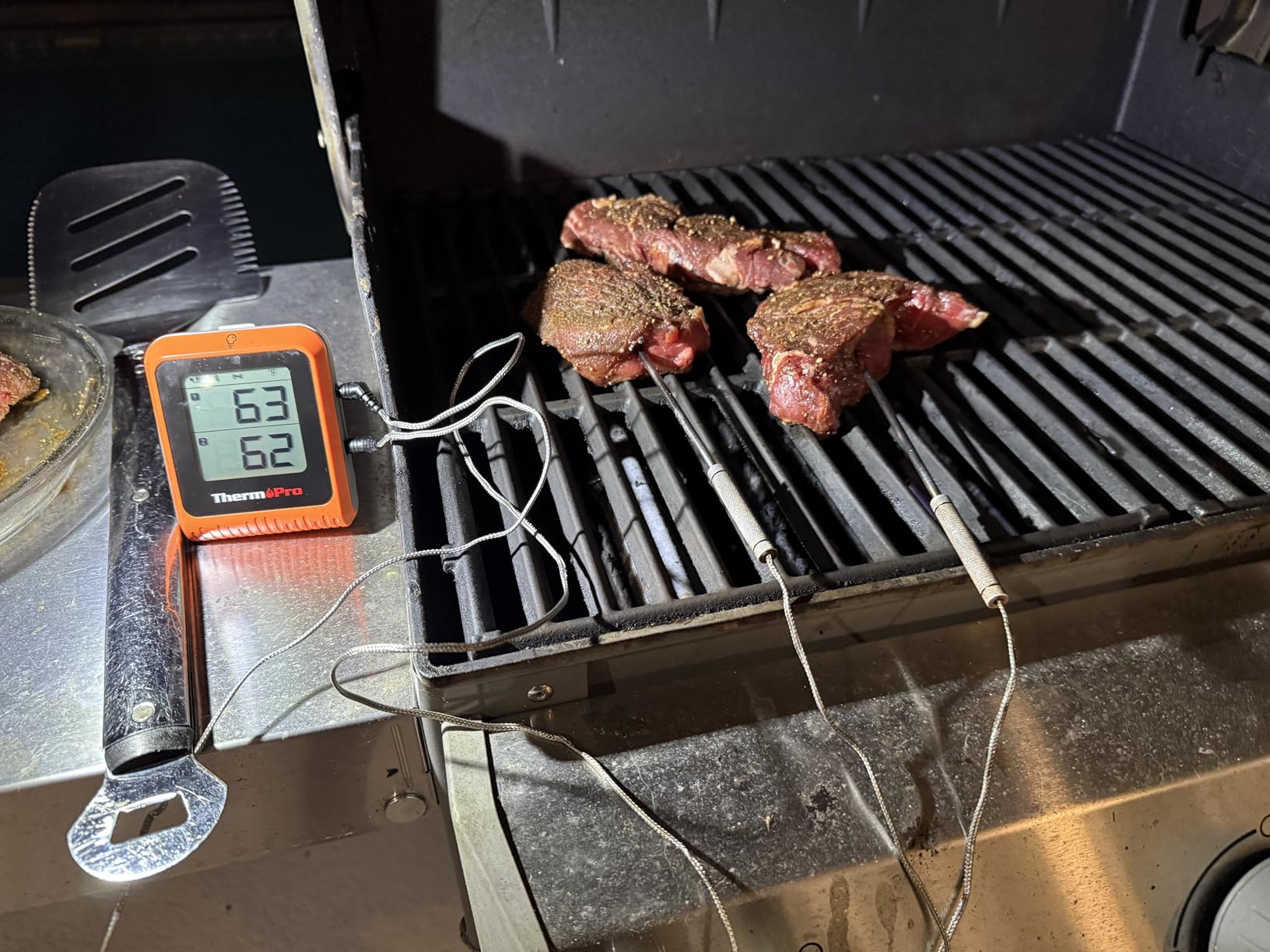 ThermoPro 650 ft Wireless Meat Thermometer Digital for Grilling and Smoking, 2 Probes Bluetooth Meat Thermometer for Cooking Turkey Fish Beef, Rechargeable Smoker Accessories for BBQ Oven customer photo 2