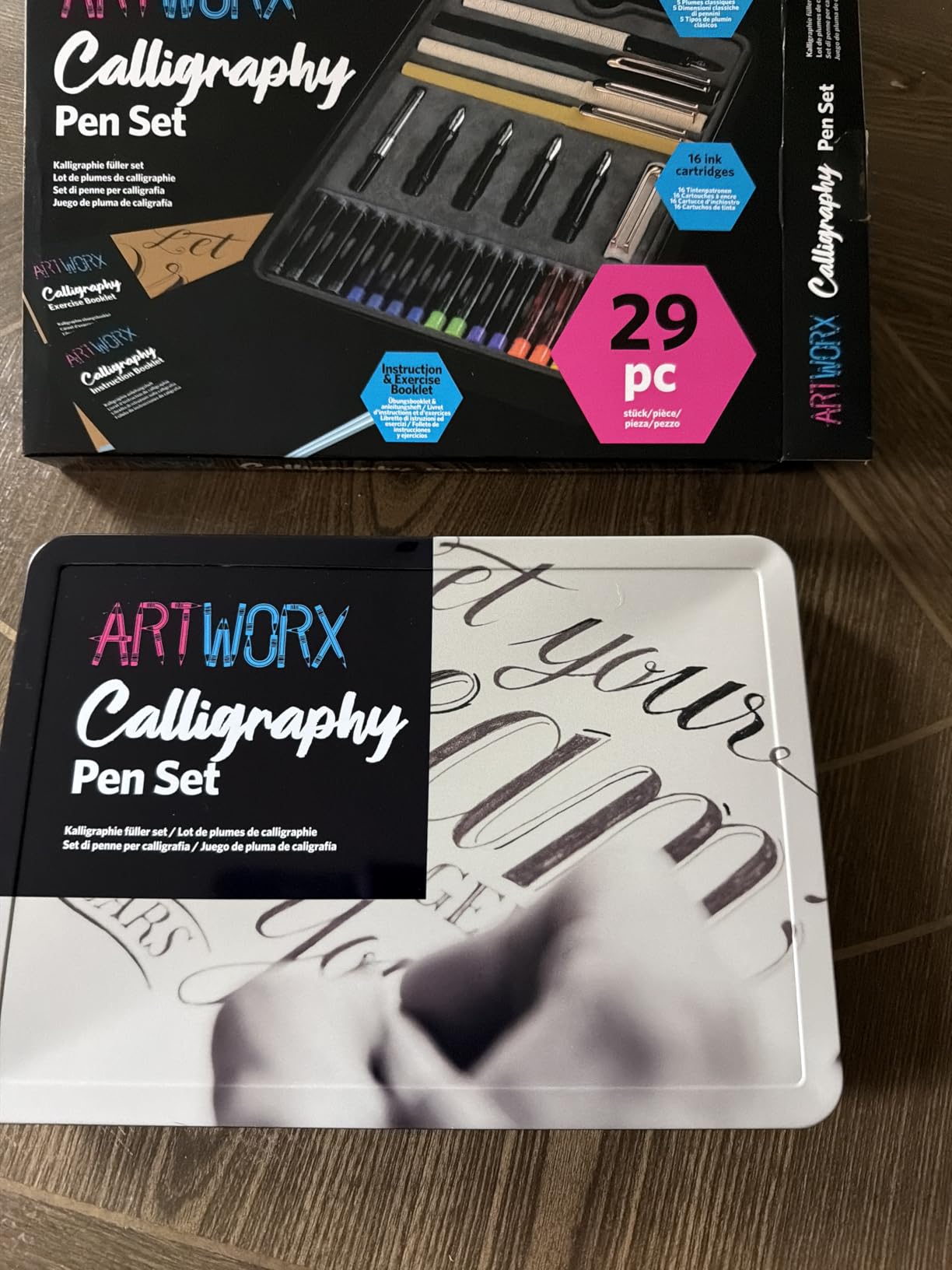 Artworx Calligraphy Pens Set - Introductory Caligraphy Writing & Hand Lettering Kit with Instructions and Practice Book customer photo 1
