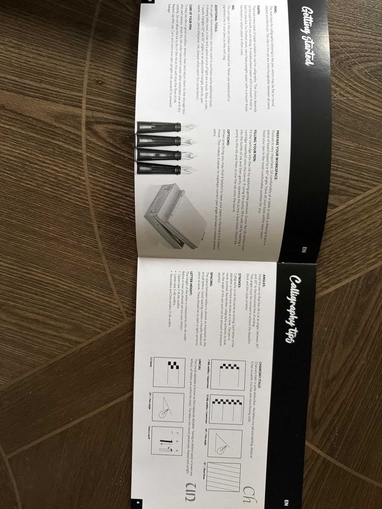 Artworx Calligraphy Pens Set - Introductory Caligraphy Writing & Hand Lettering Kit with Instructions and Practice Book customer photo 2