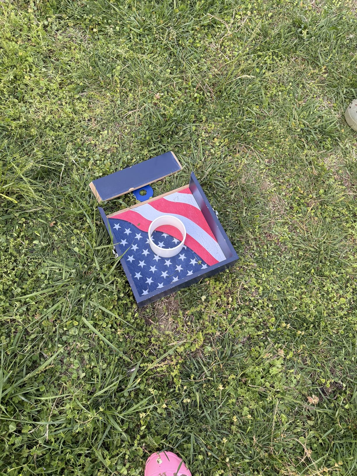 Outdoor Games Wooden Washer Toss Game with 8 Washers customer photo 1