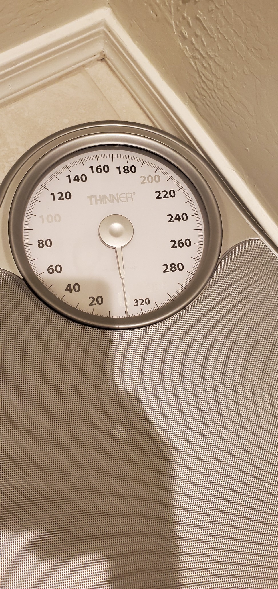 Thinner by Conair Bathroom Scale for Body Weight, Extra-Large Analog Scale Measures Weight Up to 330 Lbs. in Silver customer photo 1