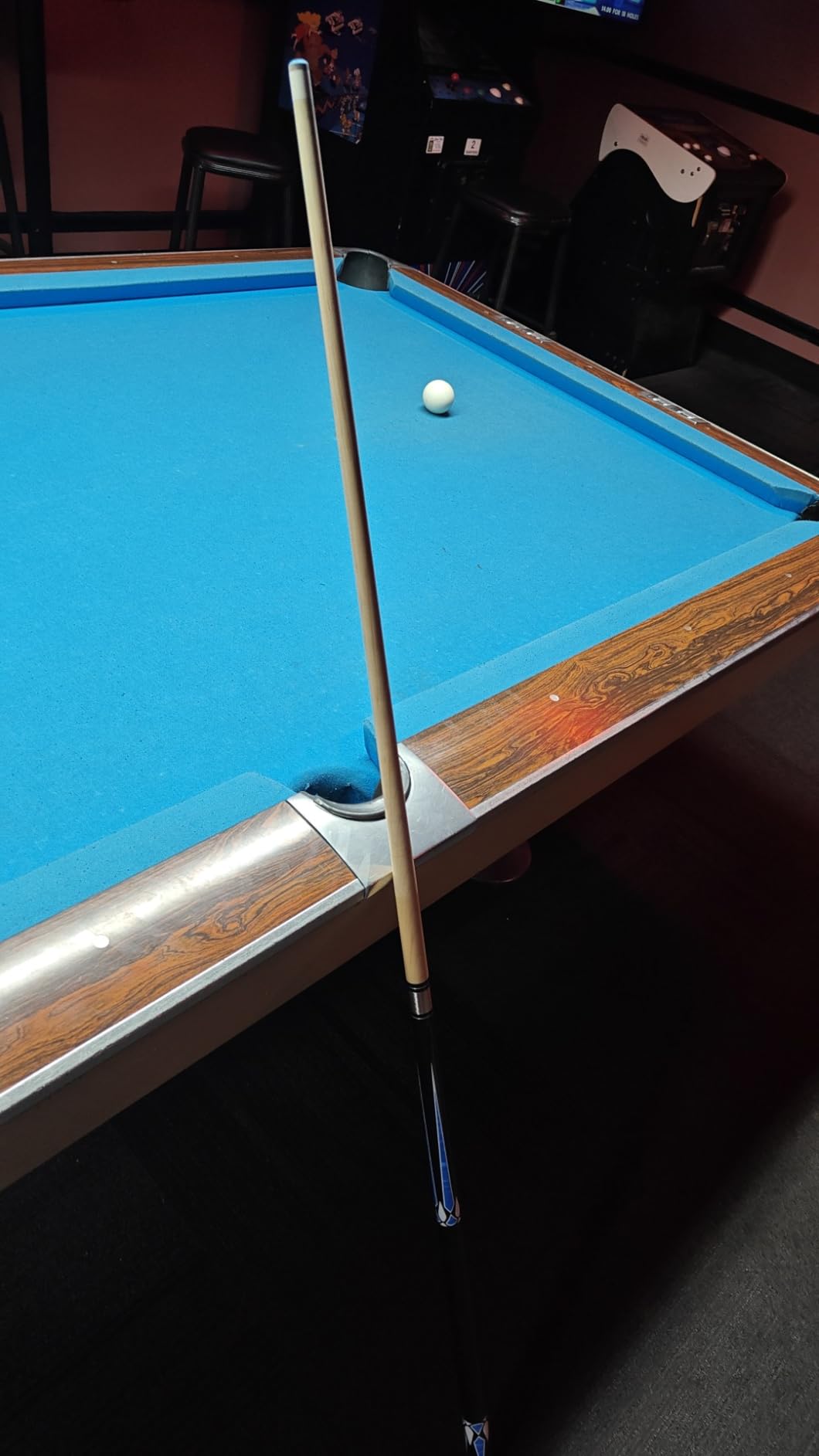 Tai ba cues 2-Piece Pool cue Stick + Hard Case, 13mm Tip, 58