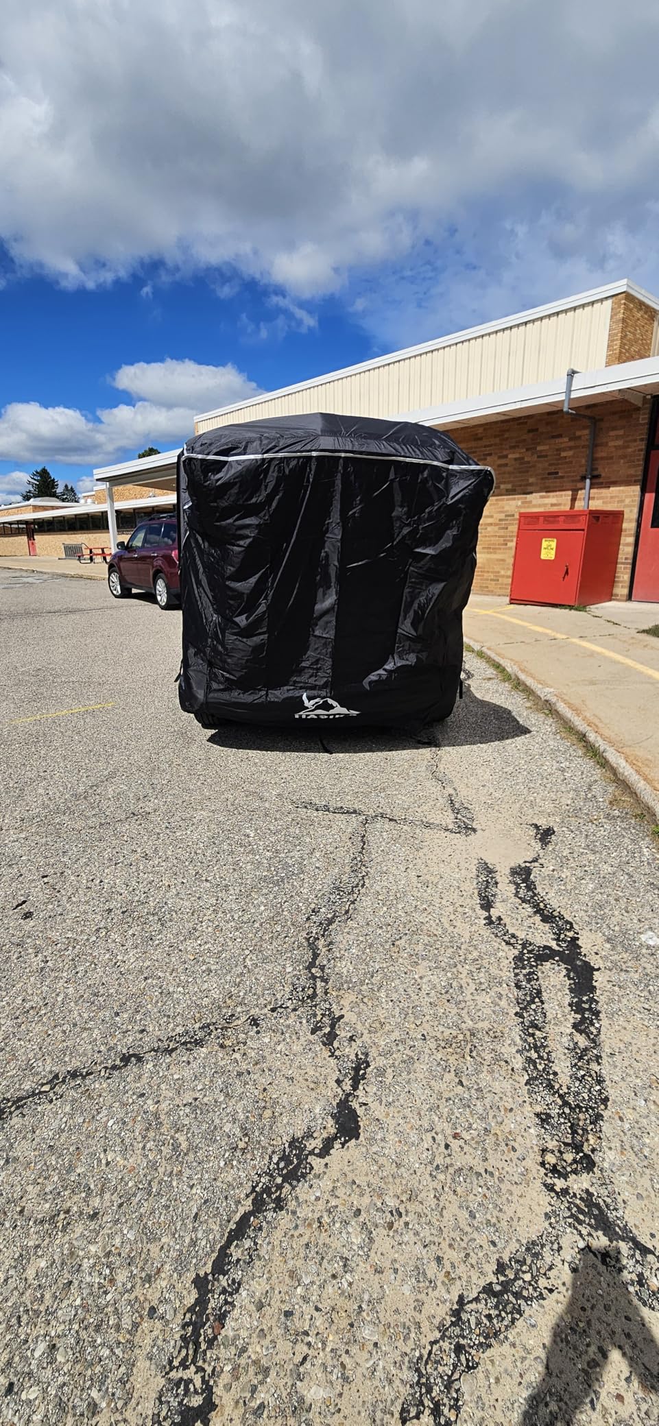 Hasika SUV Tailgate Tent - Universal Car Camping Awning, 3000mm Waterproof & UPF 50+ - Portable Hatchback Tent Privacy Shelter for SUV, CUV, Minivan - Easy Setup Road Trip Essentials Black Small customer photo 2