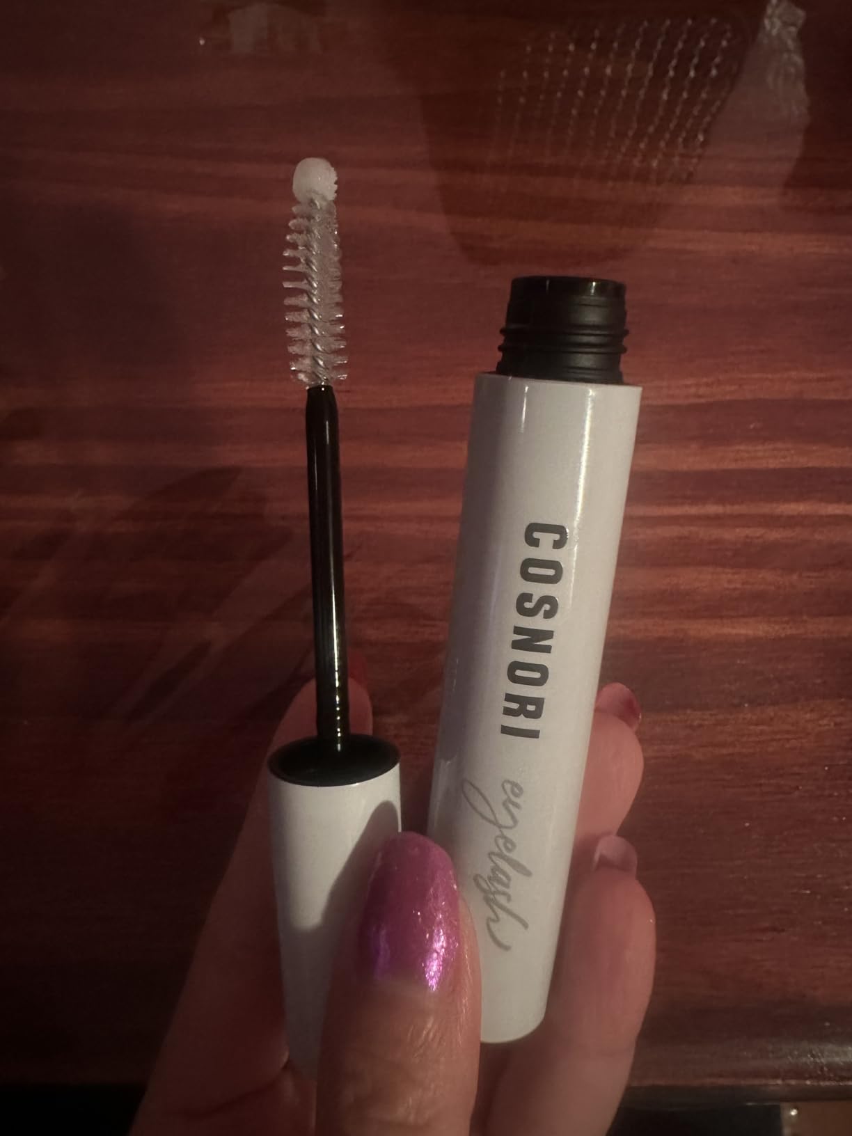 COSNORI Long Active Eyelash Serum - Korean Eyelash Boost Serum - Eyebrow Growth Enhancer for Longer and Thicker - Vegan Prostaglandin Free & Non Irritating - Peptides, Hyaluronic Acid, 0.3 fl.oz. customer photo 2