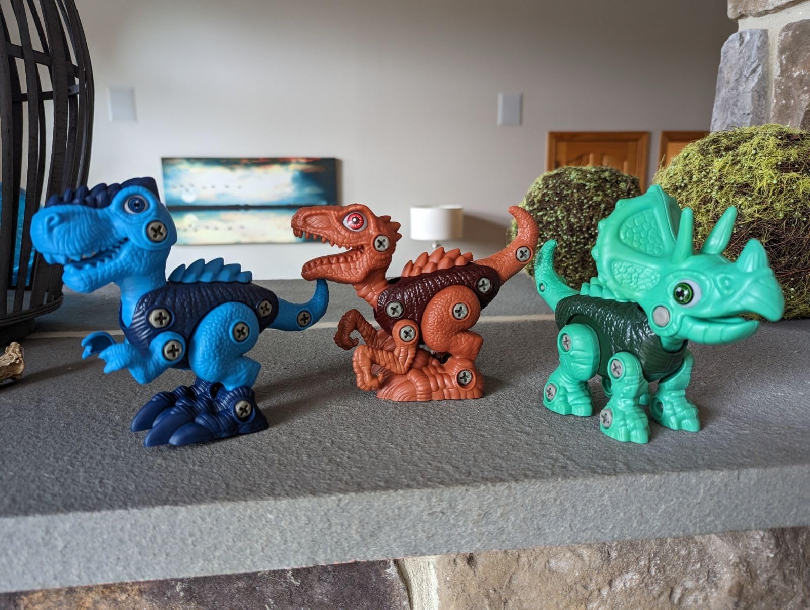 Laradola Dinosaur Toys for 3 4 5 6 7 8 Year Old Boys, Take Apart Dinosaur Toys for Kids 3-5 5-7 STEM Construction Building Kids Toy with Electric Drill, Party Christmas Birthday Gifts Boys Girls customer photo 2