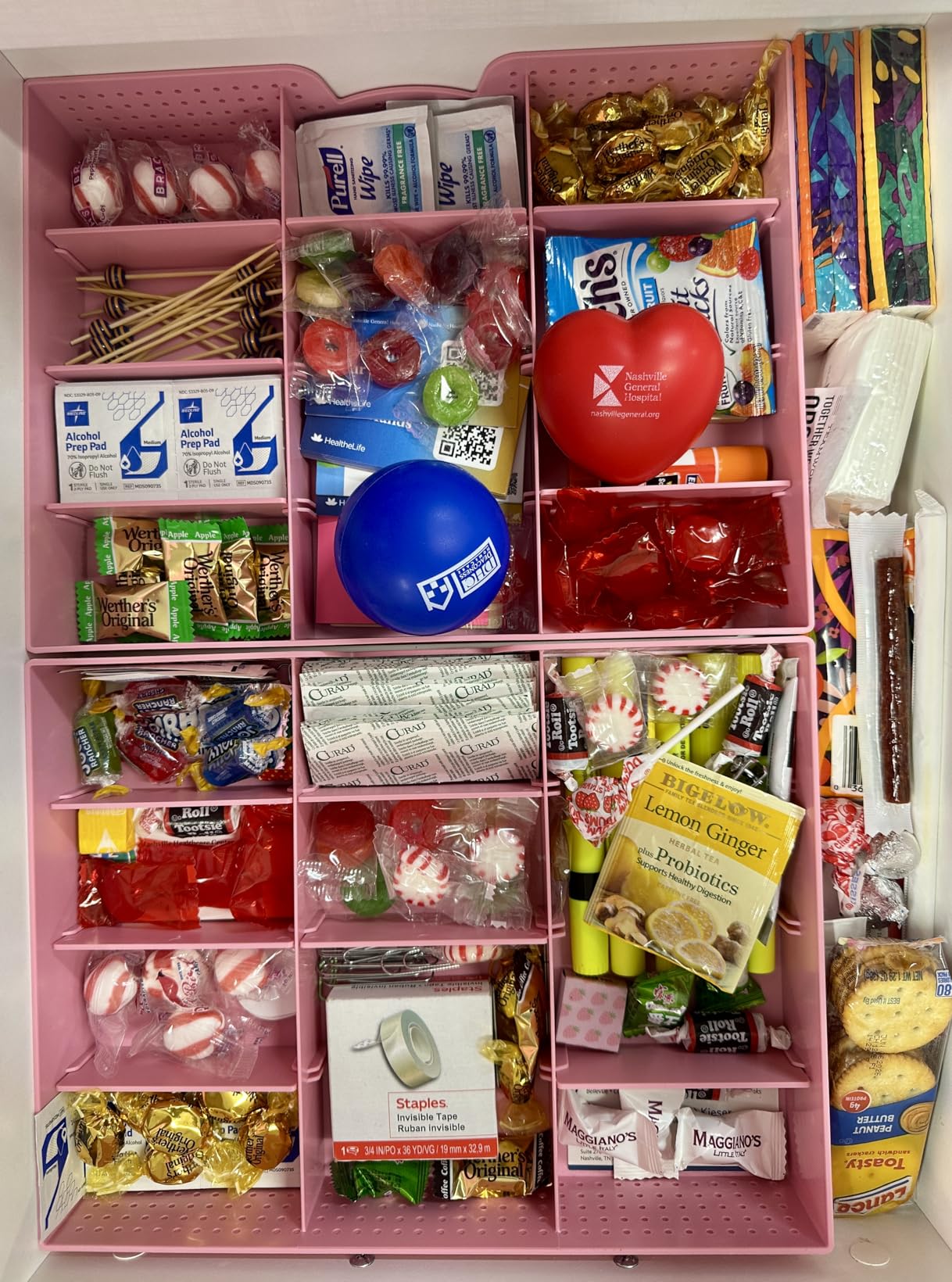 Simple Houseware Drawer Organizer Tray with 9 Adjustable Compartments, White customer photo 1