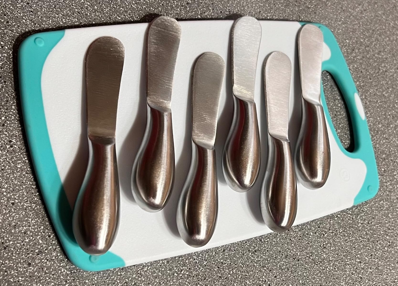 Premium Stainless Steel Cheese Tool Set - 6 Piece Cheese Knife Set - Cut, Spread All Your Favorite Cheeses customer photo 1