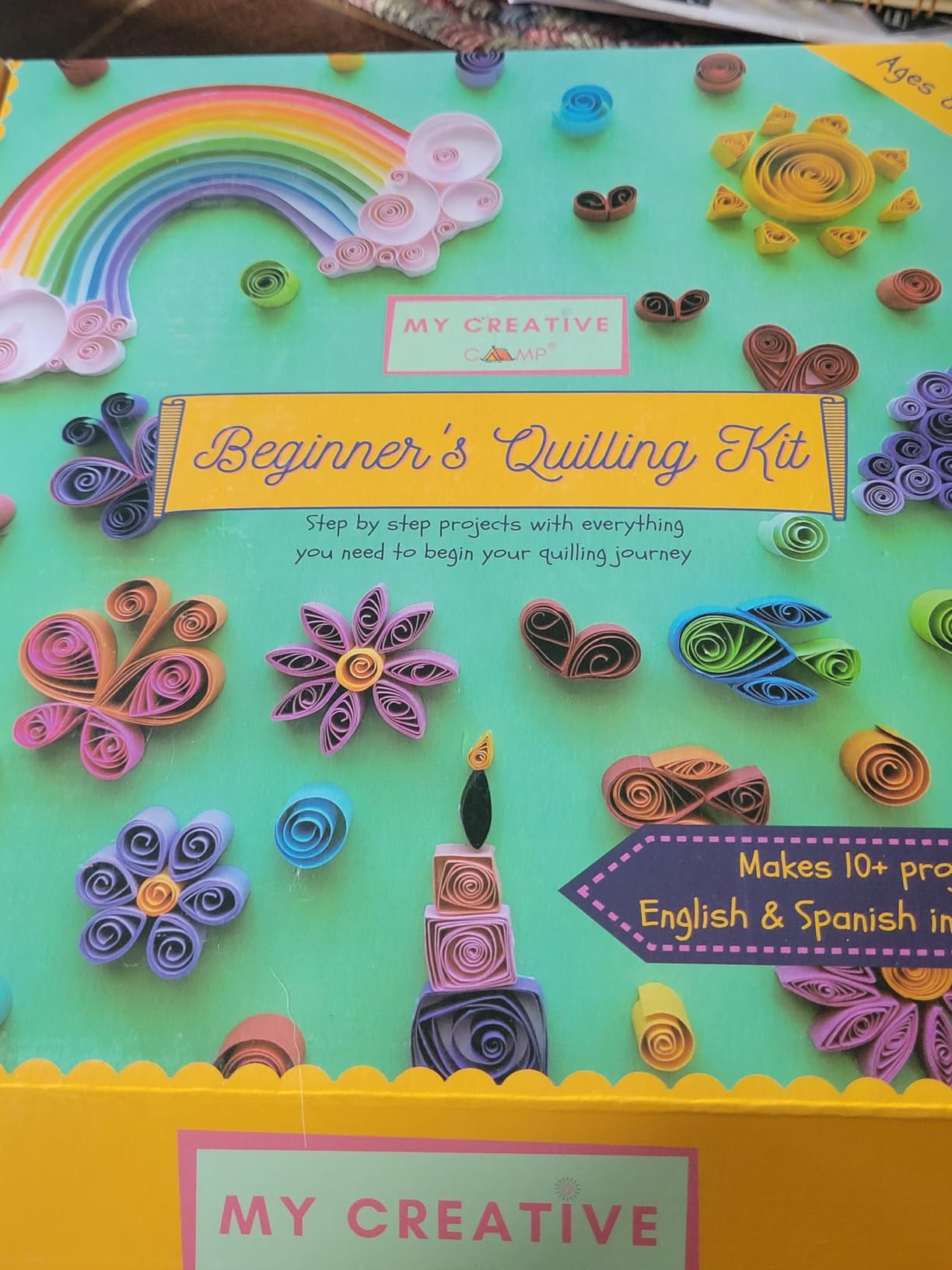 MY CREATIVE CAMP Beginner's Quilling Kit for Kids and Adults, DIY Craft Kit with Tools, Instructions & Storage Box, Makes 10+ Fun Projects customer photo 2