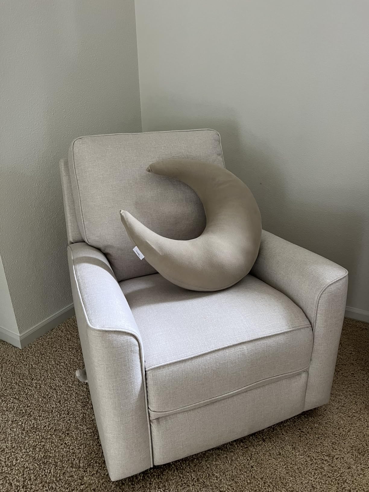 Snuggle Me Organic Nursing Pillow (New 2025 Design) - Bottle & Breastfeeding Pillow with Organic Cotton Cover & Fiberfill, Machine Washable Feeding Pillow, Newborn Essentials Must Haves (Natural) - v2 customer photo 1