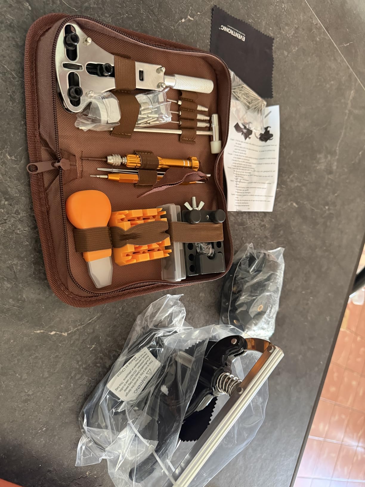 Eventronic Watch Repair Tool Kit + Watch Press Tool 154PCS, Professional Watch Link Removal Kit, Watch Battery Replacement Tool Kit, Watch Band Tool, Spring Bar Tool Set customer photo 1