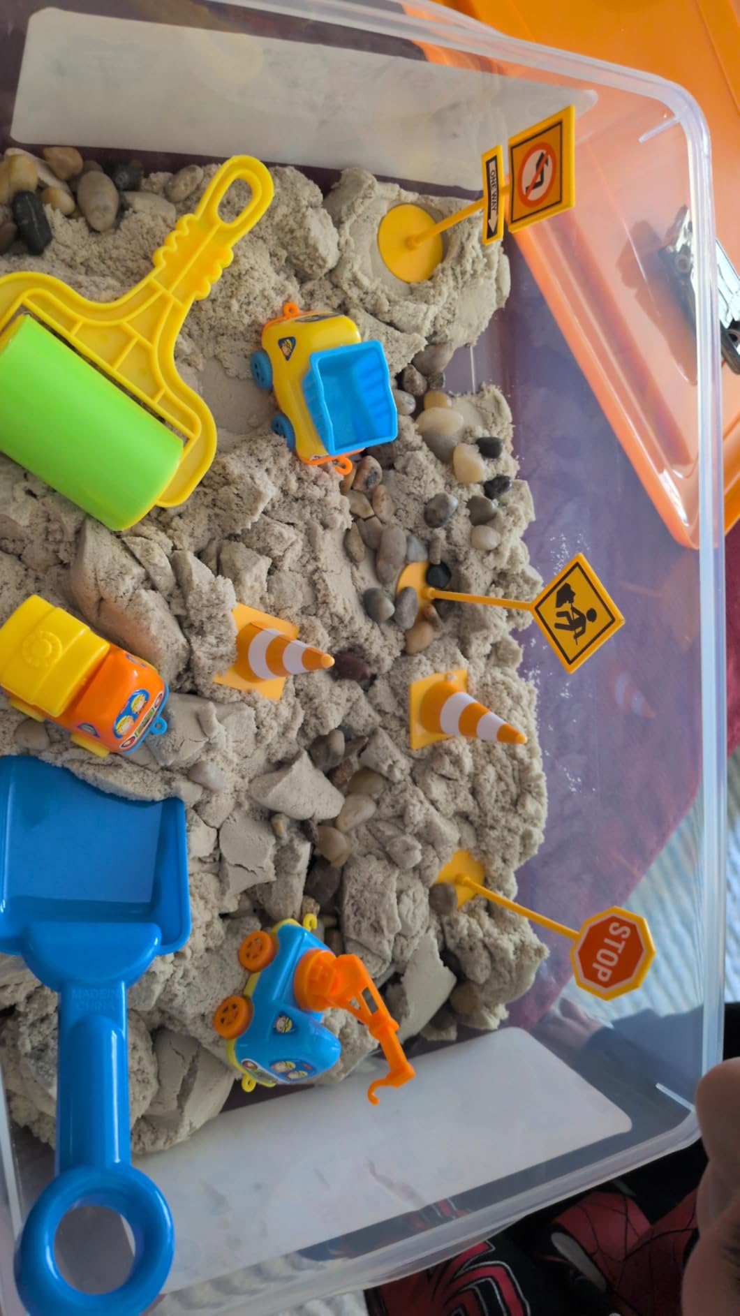 Creativity for Kids Sensory Bin: Construction Zone Playset - Preschool Learning Activities, Excavator Toys for Boys Ages 3-5+, Outdoor Toys and Gifts for Kids customer photo 2