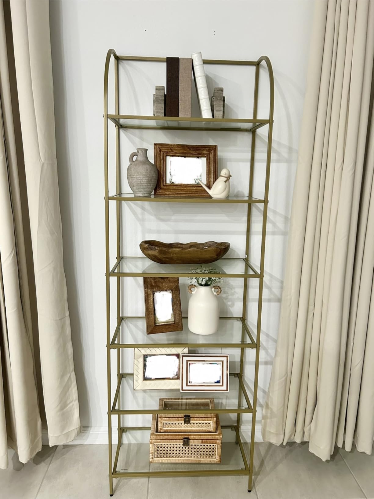Bloomingville Heavy Duty Marble Bookends, Beige, Set of 2 customer photo 2