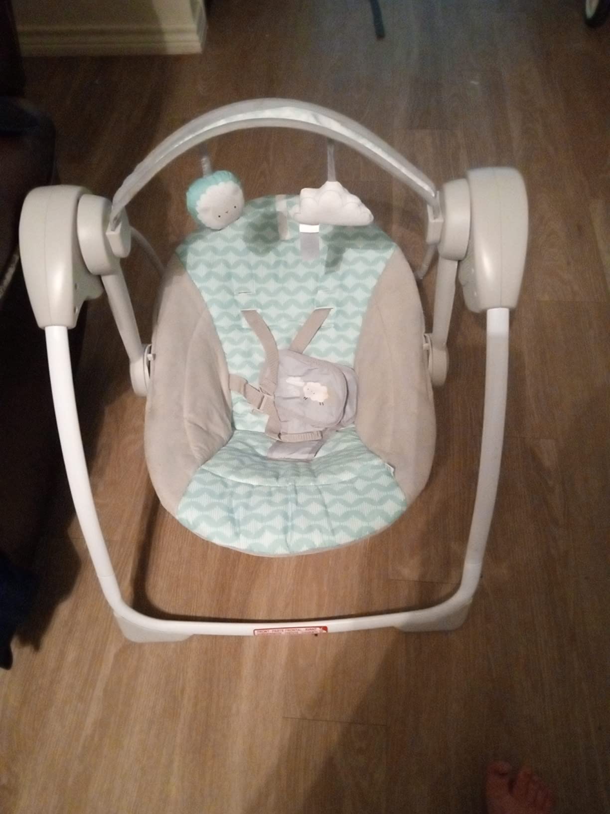 Ingenuity Swingity Swing Easy-Fold Portable Baby Swing, 0-9 Months Up to 20 lbs (Goji) customer photo 1