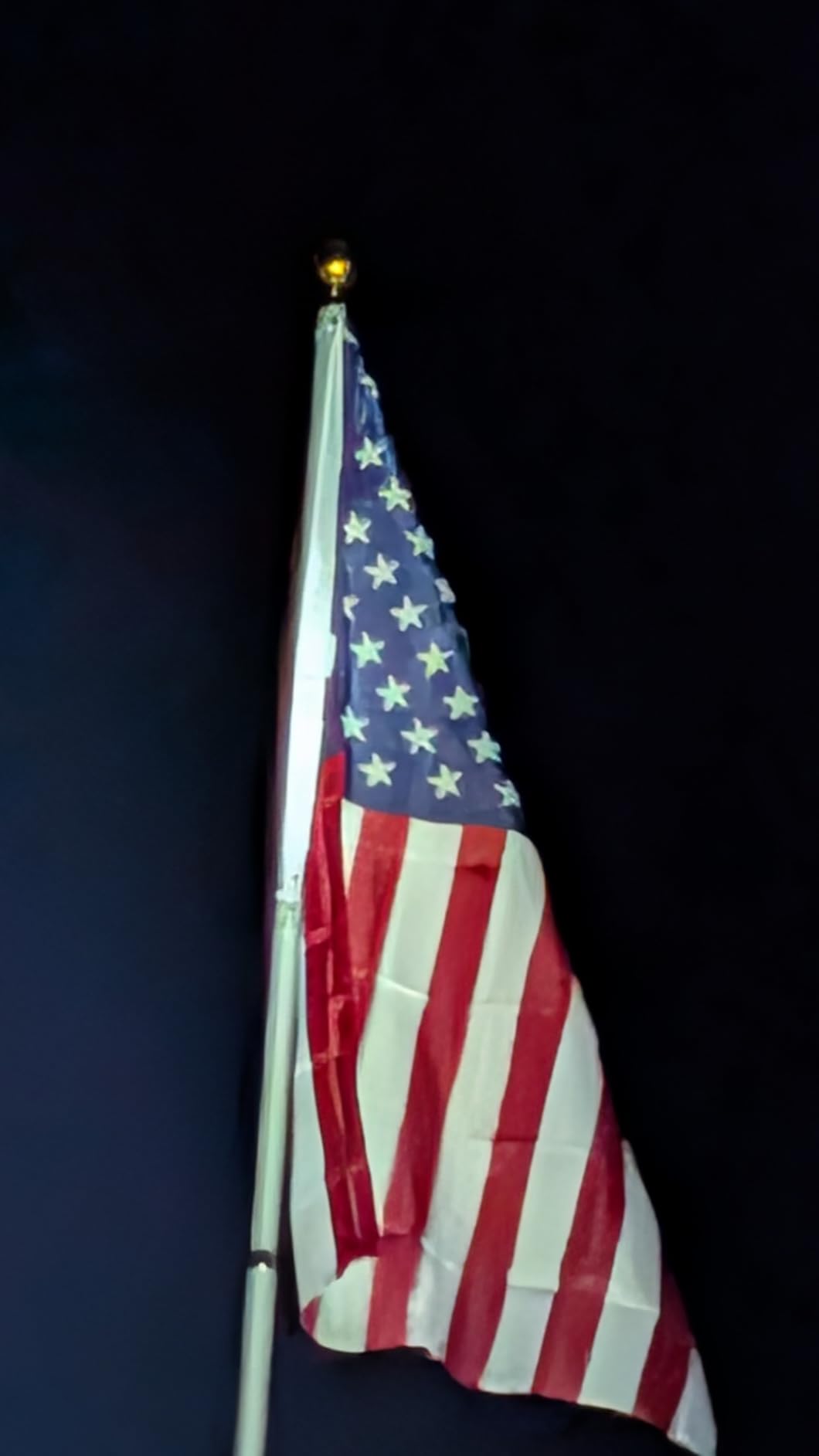 Telescoping Flag Pole for Outside House, 20 FT Heavy Duty 45K PSI & 95 HBW Hard Aerospace Aluminum Flagpole Kit, Unbending Telescopic Outdoor In-Ground Flag Poles with 3x5 American Flag for Yard customer photo 2