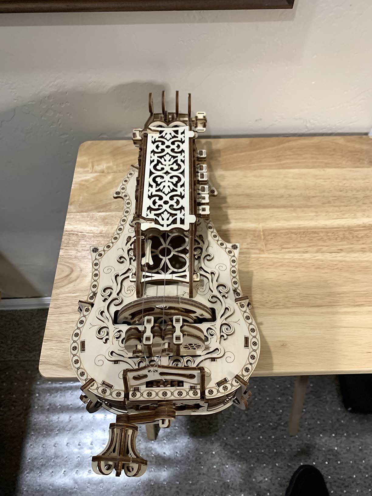 Wood Trick Lyra da Vinci 3D Wooden Puzzle for Adults to Build - Hurdy Gurdy Kit Musical Instrument - Wood Model Kit customer photo 2