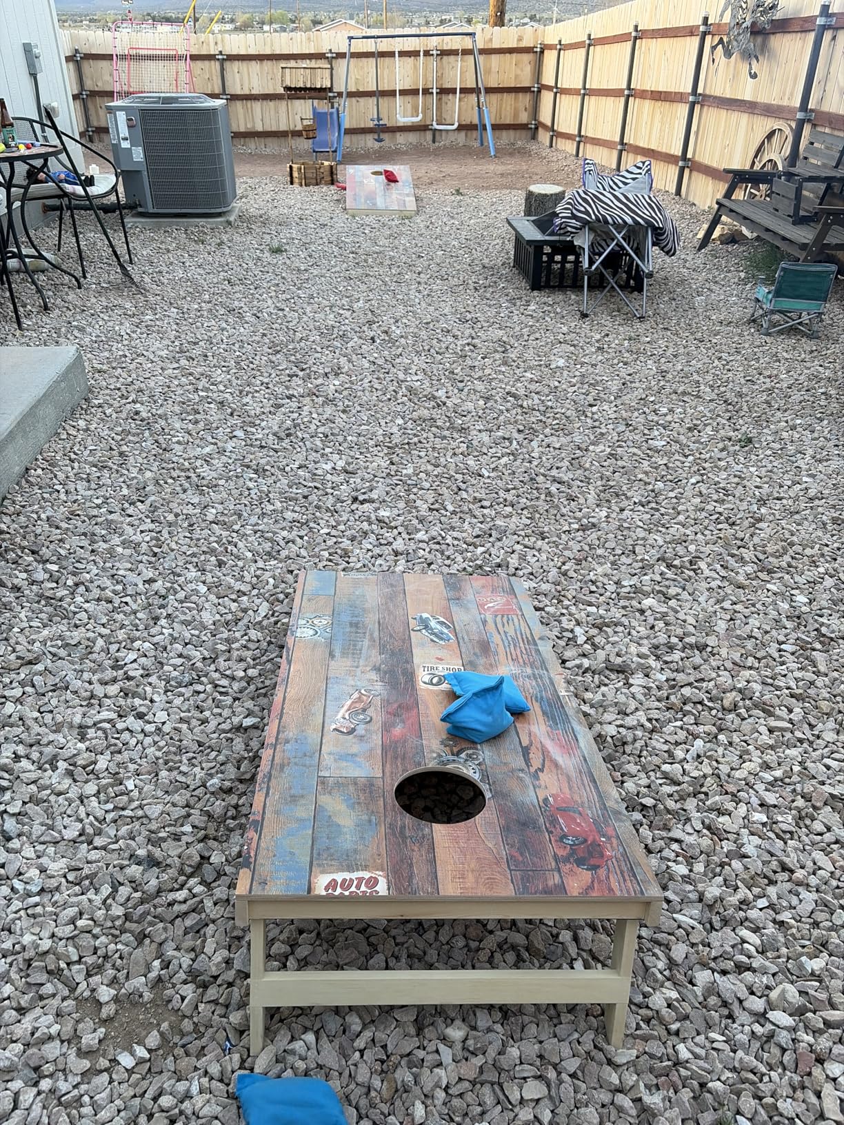 Sportdo Solid Wood Vintage Cornhole Game Set, Two 4'x2' Cornhole Boards, 8 Cornhole Bags customer photo 1
