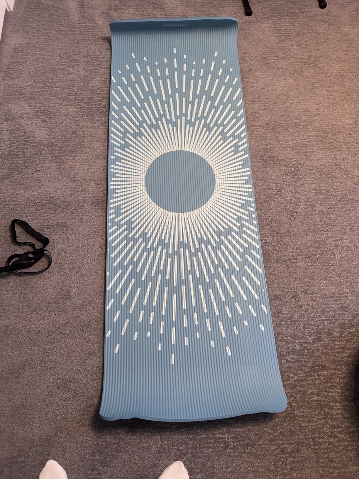 Retrospec Solana Yoga Mat Thick 1/2in Non-Slip Workout Mat with Nylon Strap - 72x24in Exercise Mat for Pilates, Stretching & Fitness - BPA Free customer photo 2