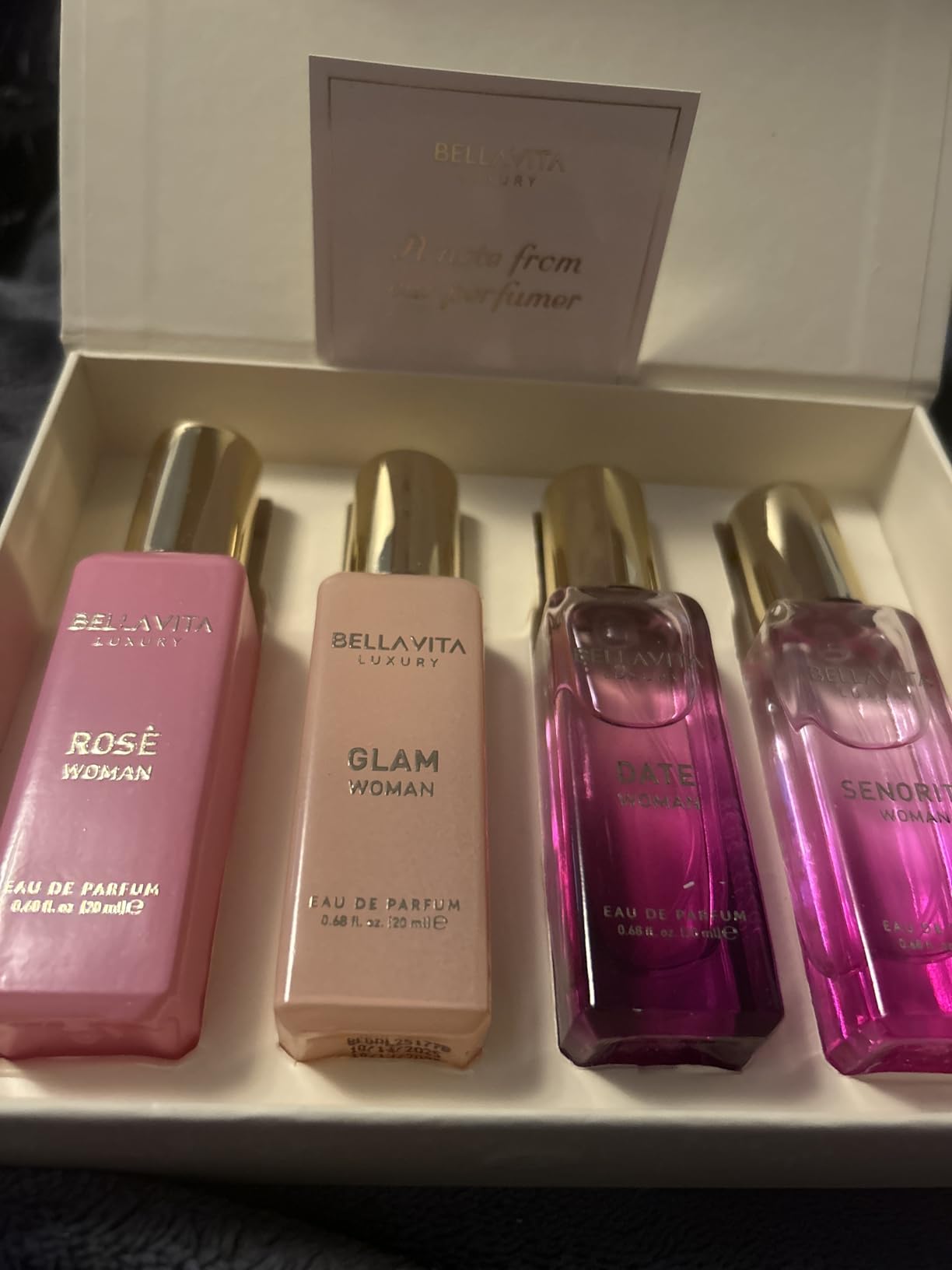 Bellavita Luxury Women's Perfume Gift Set with Rose, Senorita, Date, and Glam | 80ml | Perfume for Women | Pink Pepper, Yuzu, Floral Peach, and African Orange Notes | Long Lasting Women's Fragrance customer photo 1