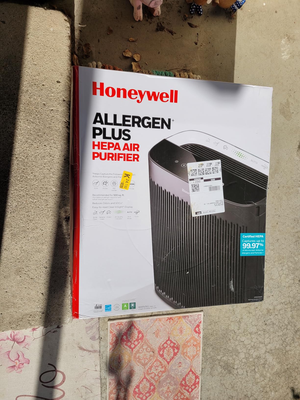 Honeywell HPA5300B InSight HEPA Air Purifier for Extra Large Rooms up to 2423 Ft² with Air Quality Monitor, Auto Mode customer photo 1