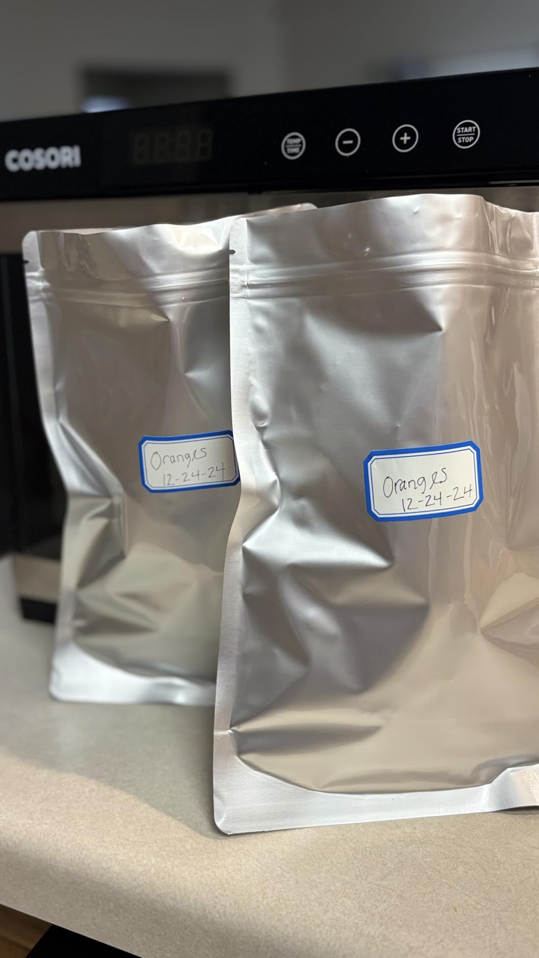 30 Mylar Bags for Food Storage 1 Gallon - Extra Thick 15 Mil - Long Term & Food Grade - Mylar Bags with Oxygen Absorbers 400cc- Zipper, Resealable, Stand-up Gousset customer photo 1