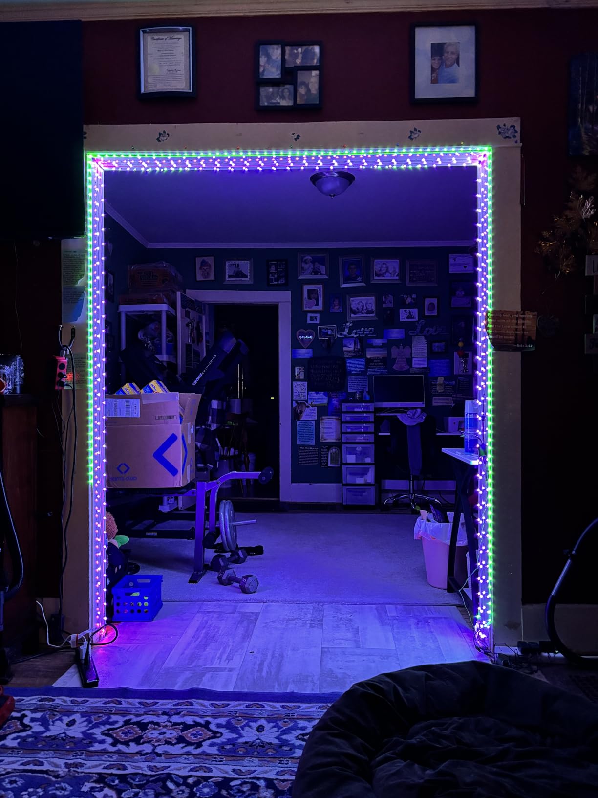 Tenmiro Led Lights for Bedroom 100ft (2 Rolls of 50ft) Music Sync Color Changing Strip Lights with Remote and App Control RGB Strip, for Room Home Party Decoration customer photo 1