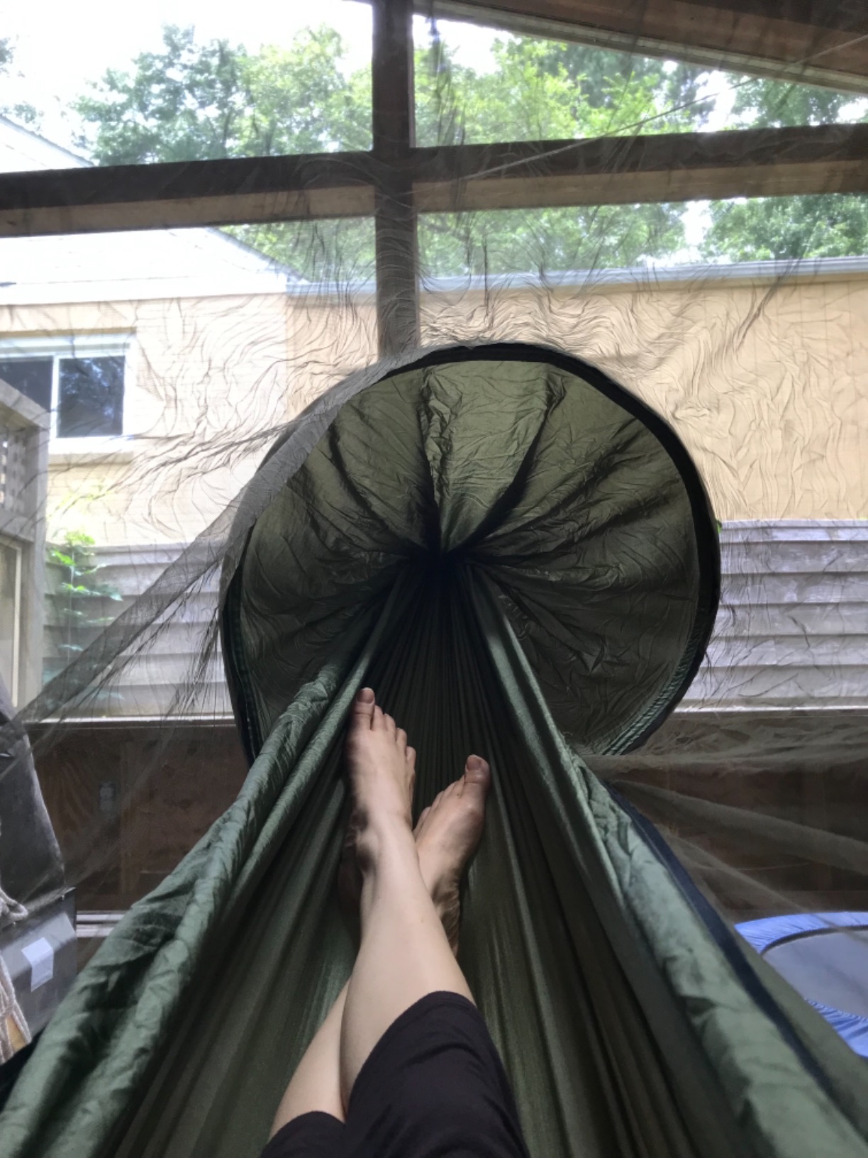 G4Free Large Camping Hammock with Mosquito Net and Rain Fly- 2 Person Portable Hammock with Bug Net and Tent Tarp for Outdoor Hiking Camping Backpacking Travel customer photo 1