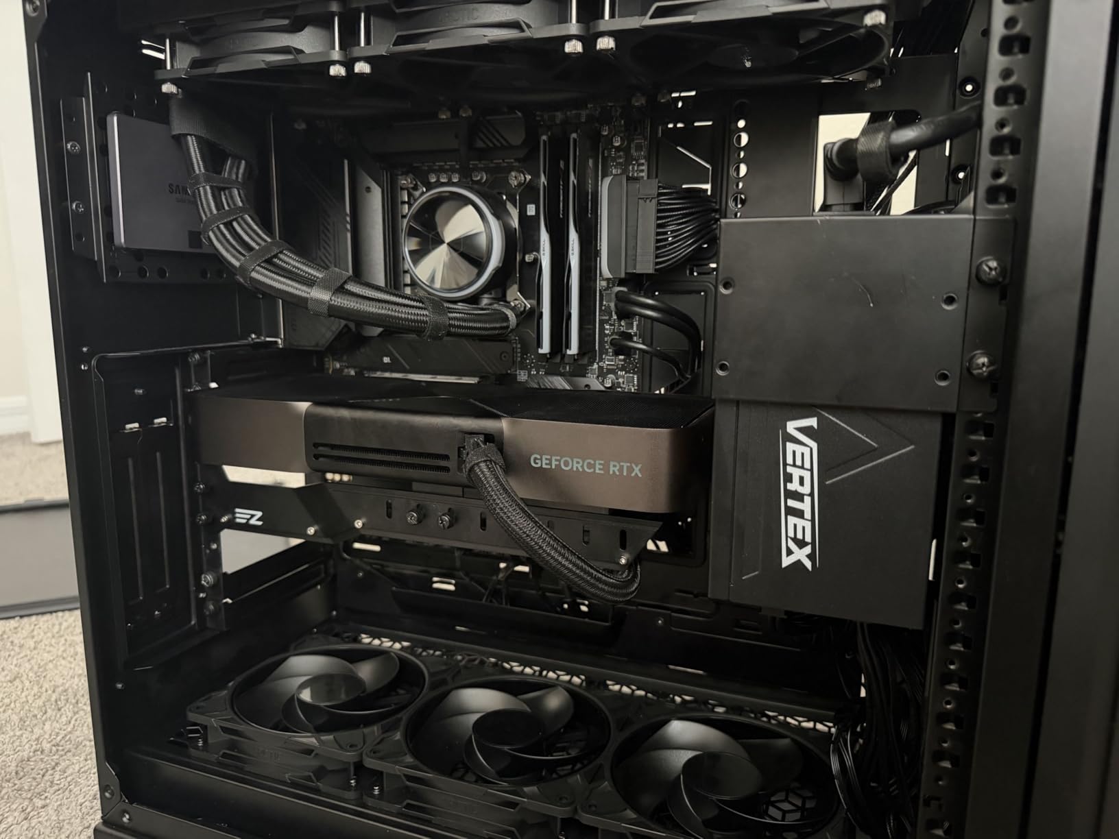 EZDIY-FAB GPU Holder Brace Graphics Card Support, Video Card Sag Holder/Holster Bracket Support RX6700, RTX3090 - 309EZ-Black customer photo 1