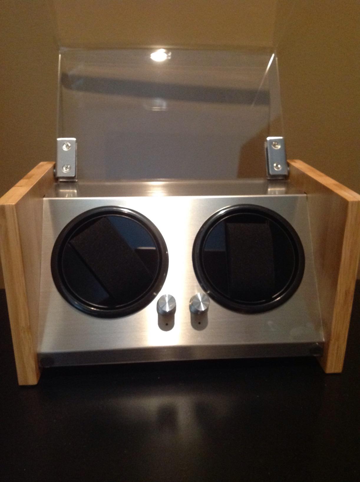 Watch Winder Smith Bamboo Single & Dual Watch Winder for Automatic Watches, Ultra-Quiet Japanese Motor with 12-O'Clock Stop customer photo 2