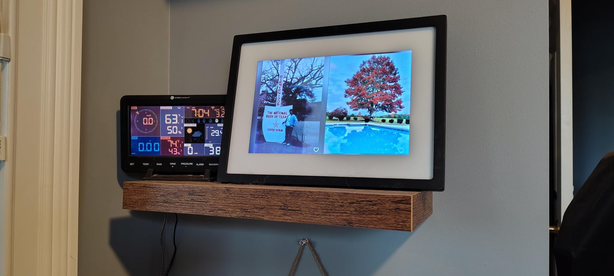 QEEIG Bathroom Floating Shelves for Wall - 15.7