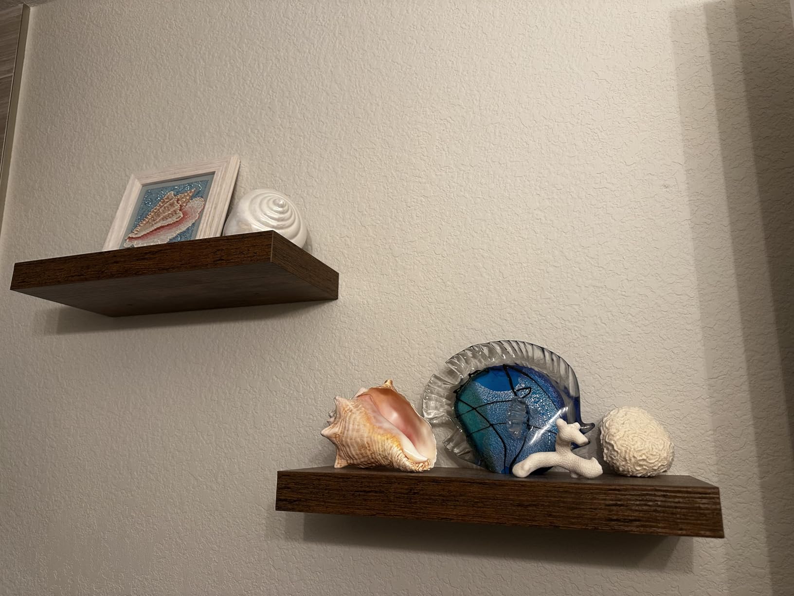 QEEIG Bathroom Floating Shelves for Wall - 15.7