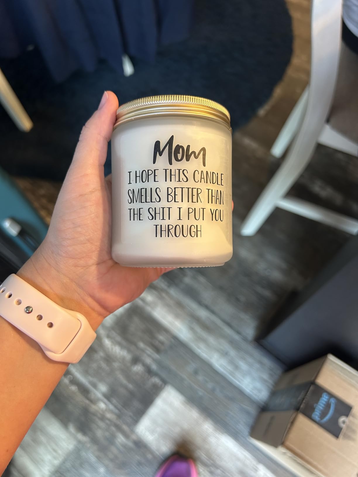 Gifts for Mom from Daughter Son, Mothers Day Birthday Christmas Thanksgiving Gifts for Mom, Stepmother Adoptive Mother, Lavender Scented Candle customer photo 1
